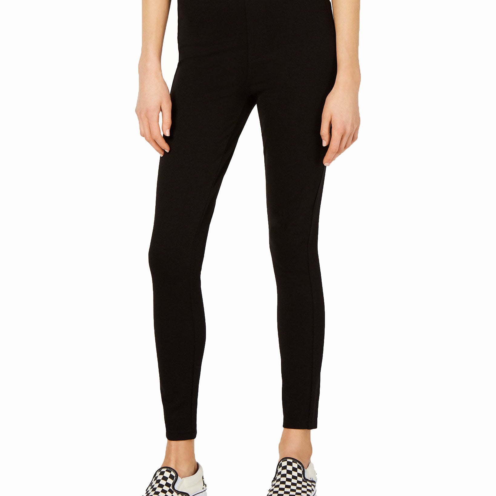 Celebrity Pink Women High Rise Skinny Ponte Pants Black