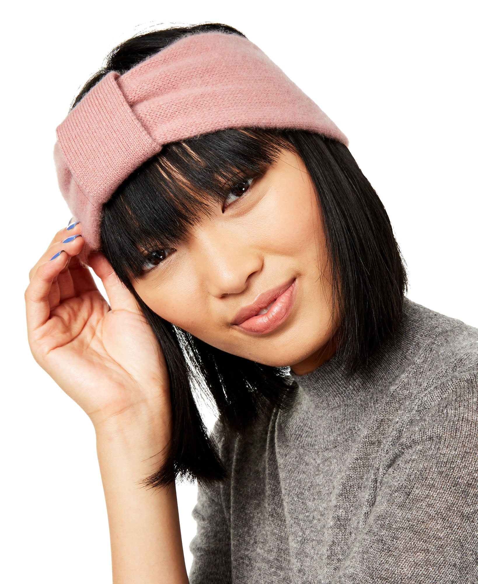 Charter Club Women Cashmere Earwarmer Headband Bella Rose Heather