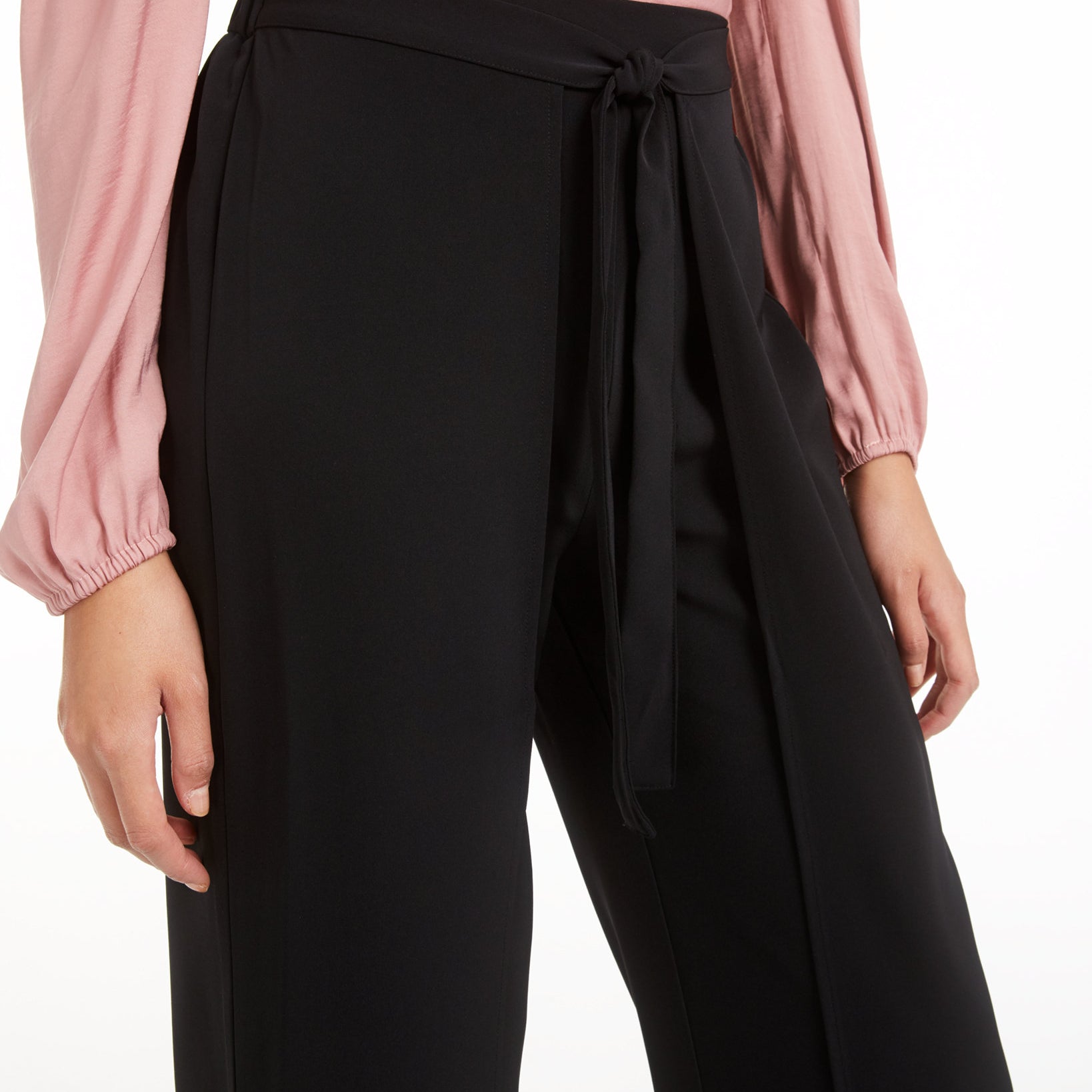 Bar III Women Wide Leg Tie Front Pants