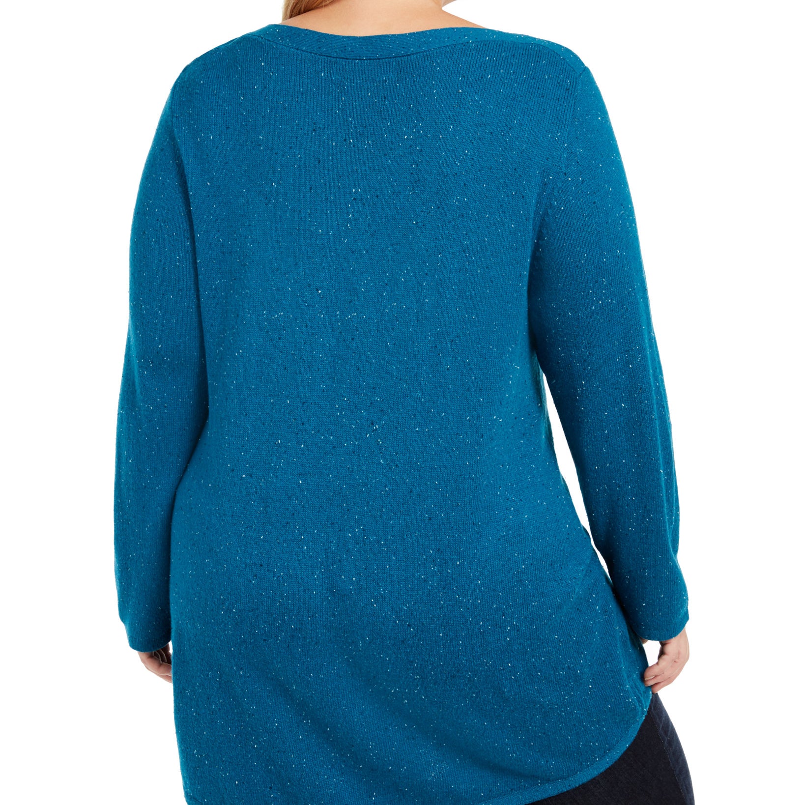 Karen Scott Women Plus Curved Hem Tunic