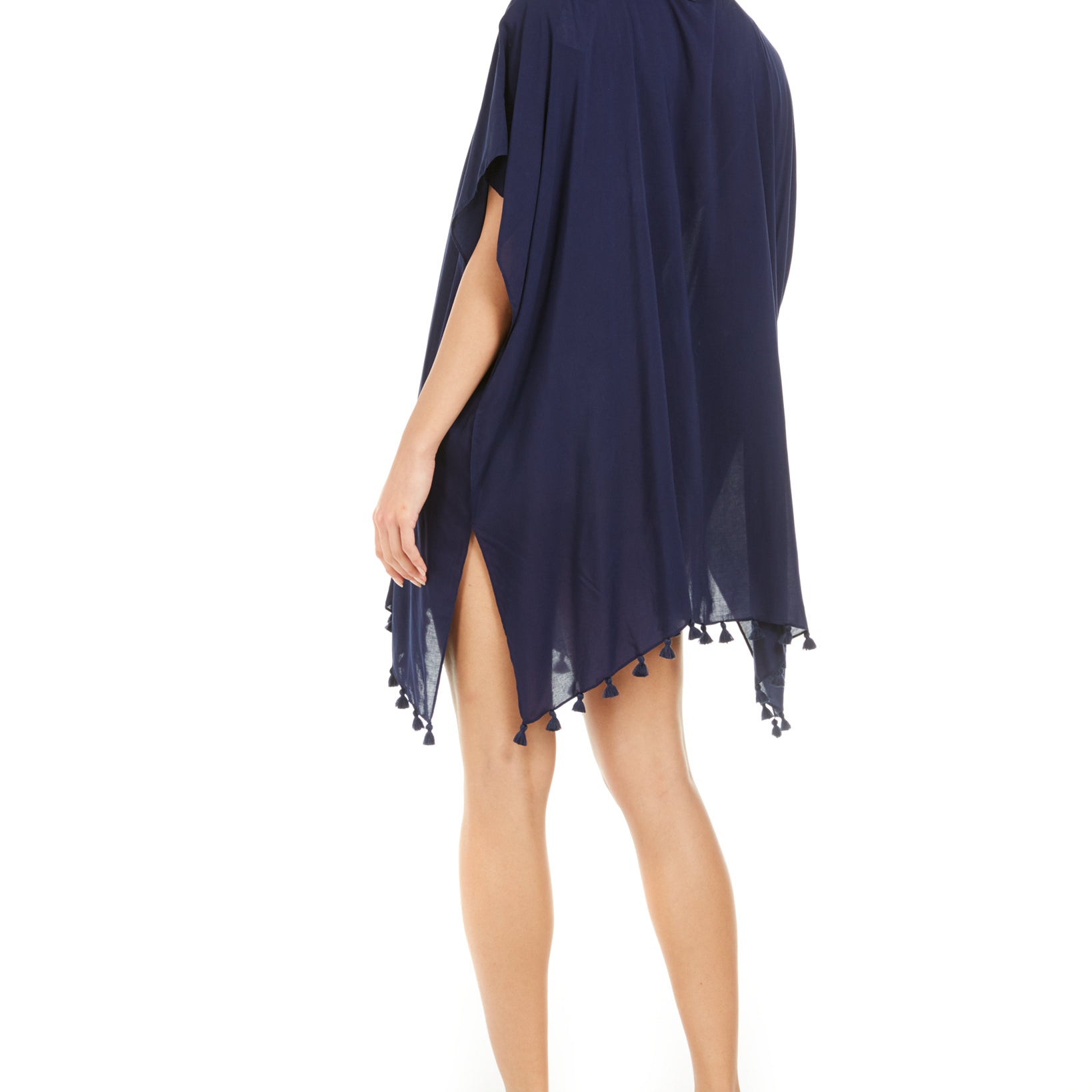 DKNY Women Pom Pom Caftan Swim Cover Up