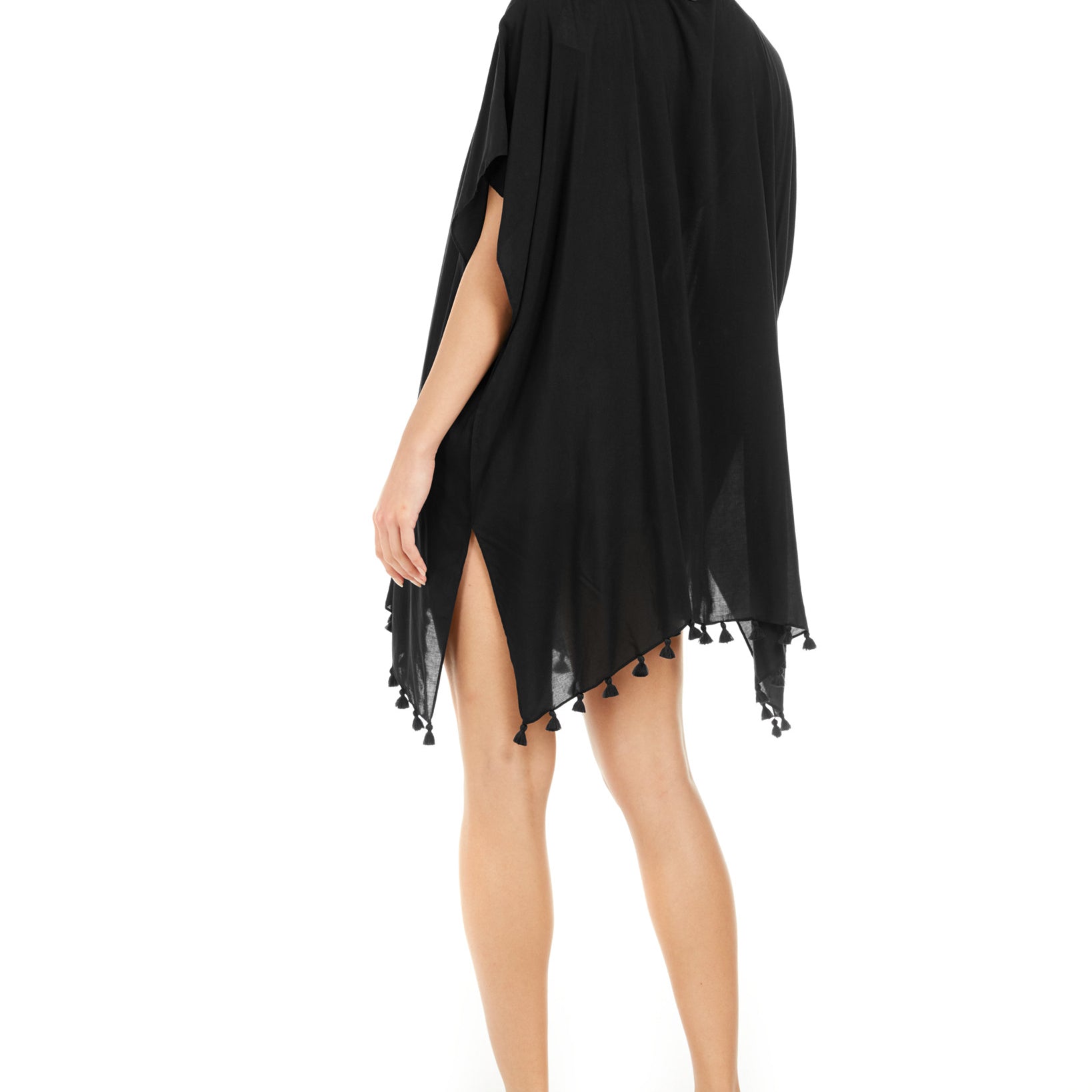 DKNY Women Pom Pom Caftan Swim Cover Up