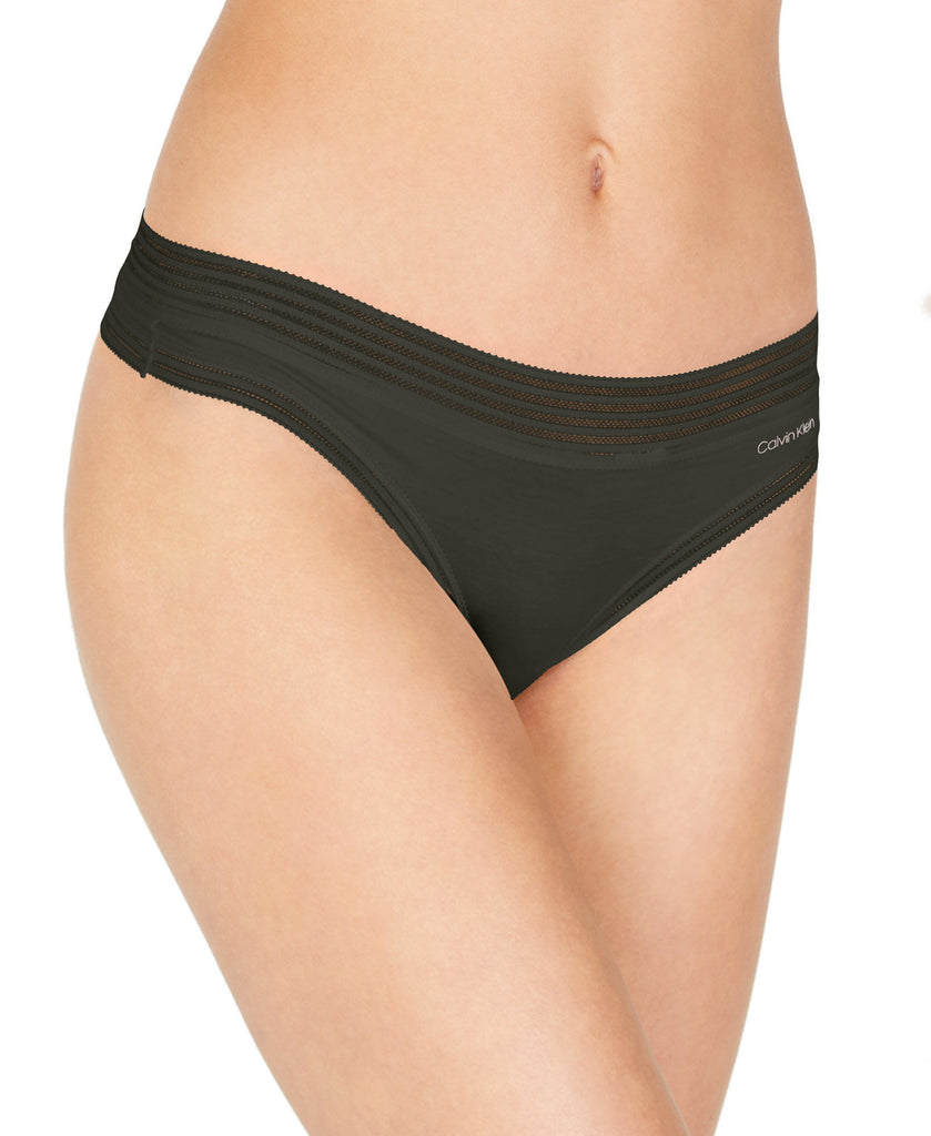 Calvin Klein Women Striped Waist Thong Underwear QD3670 Duffel Bag