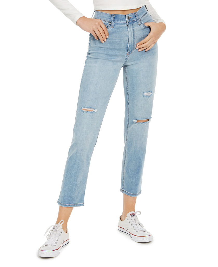 Celebrity Pink Women Ripped Slim Straight Jeans Omnia