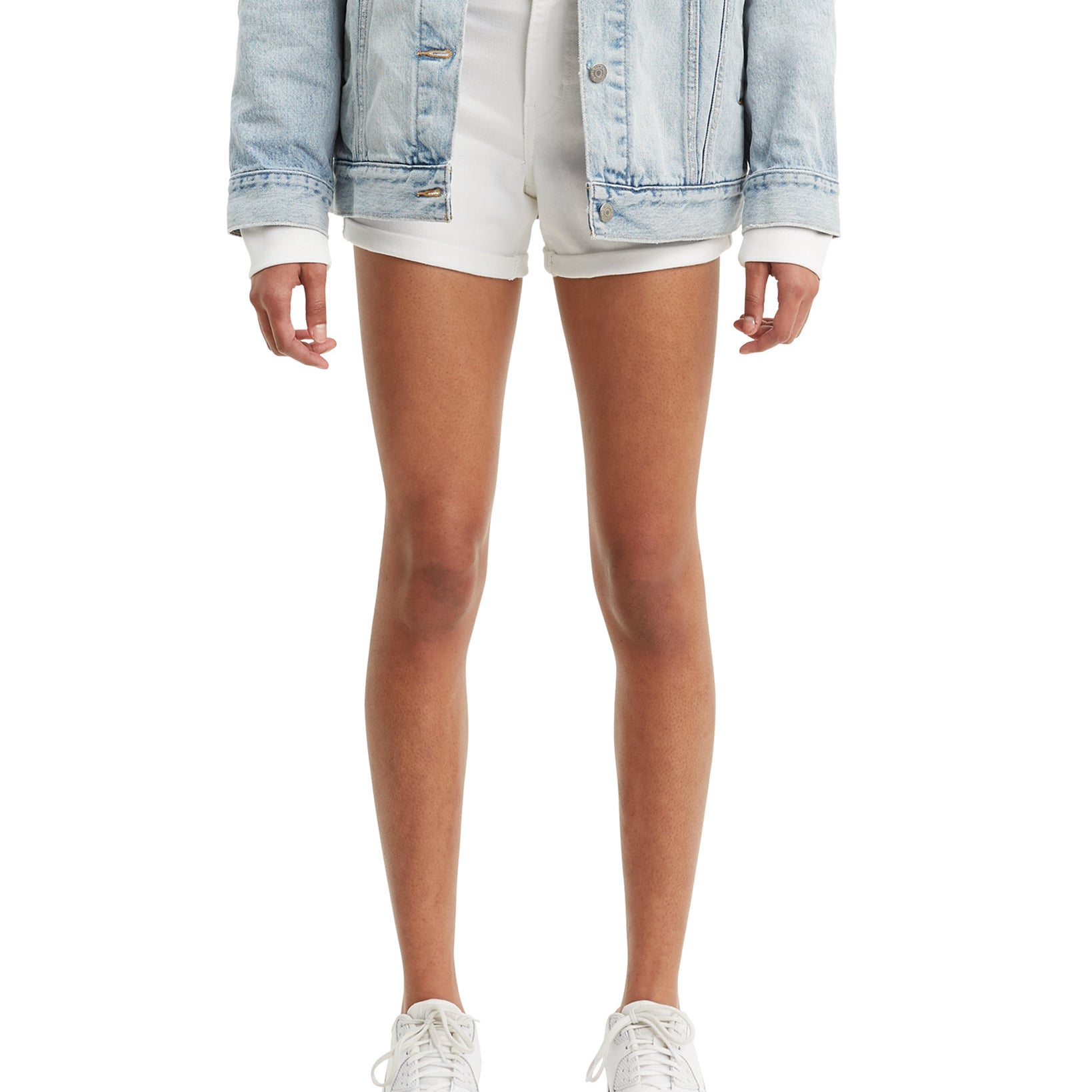 Levis Women Mid Length Shorts