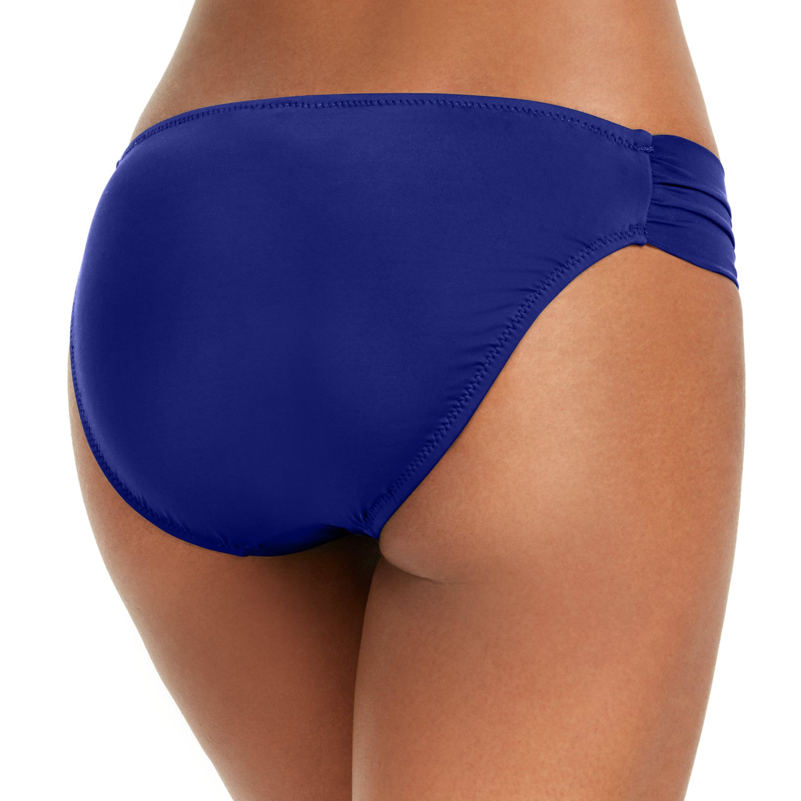 Bar III Women Sunset Solids Side Shirred Hipster Bikini Bottoms