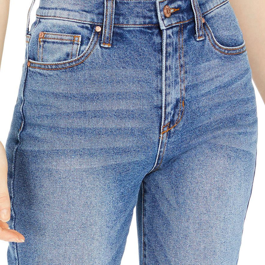 Celebrity Pink Womens Cropped Straight Leg Jeans