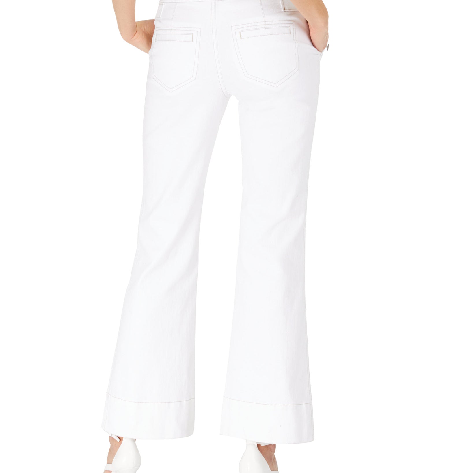 INC International Concepts Women High Rise Sailor Trouser Jeans