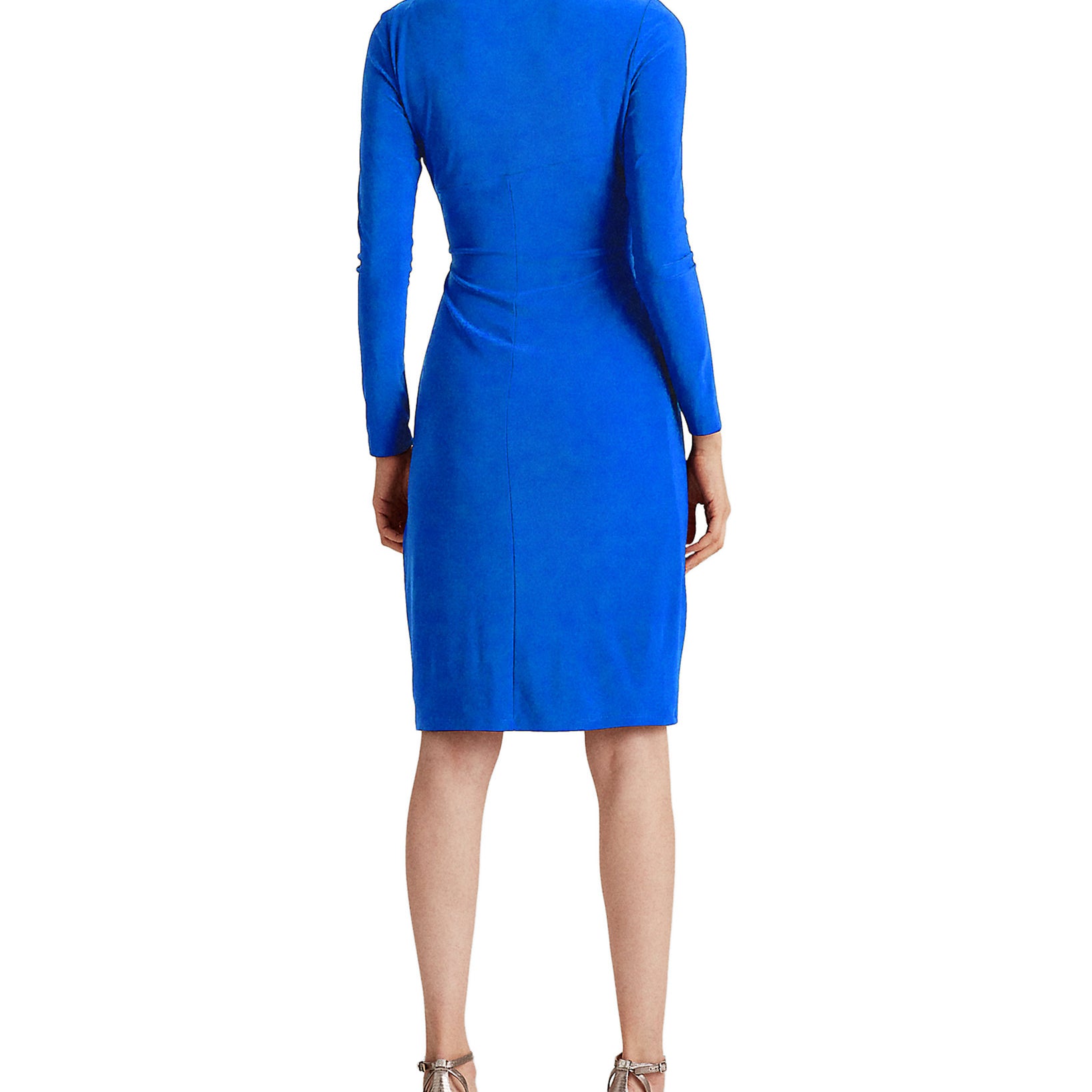 Lauren Ralph Lauren Women Petite Faux Wrap Dress