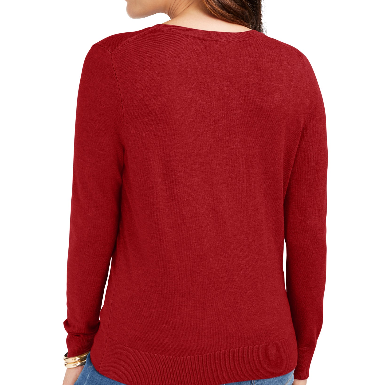 Charter Club Women Long Sleeve Button Front Cardigan
