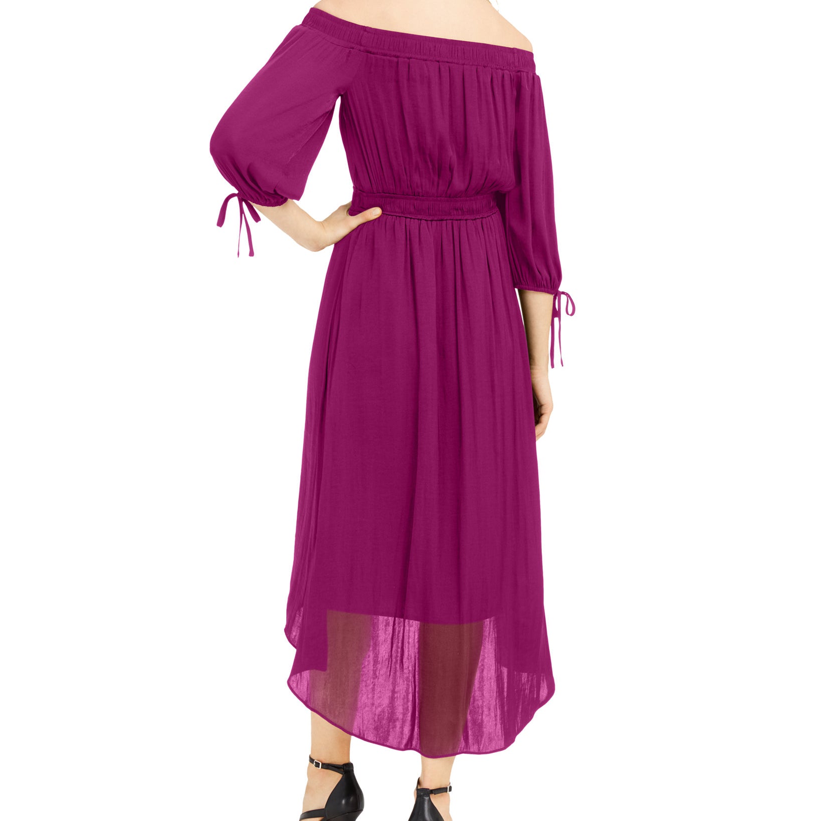 INC International Concepts Women Off The Shoulder High Low Dress