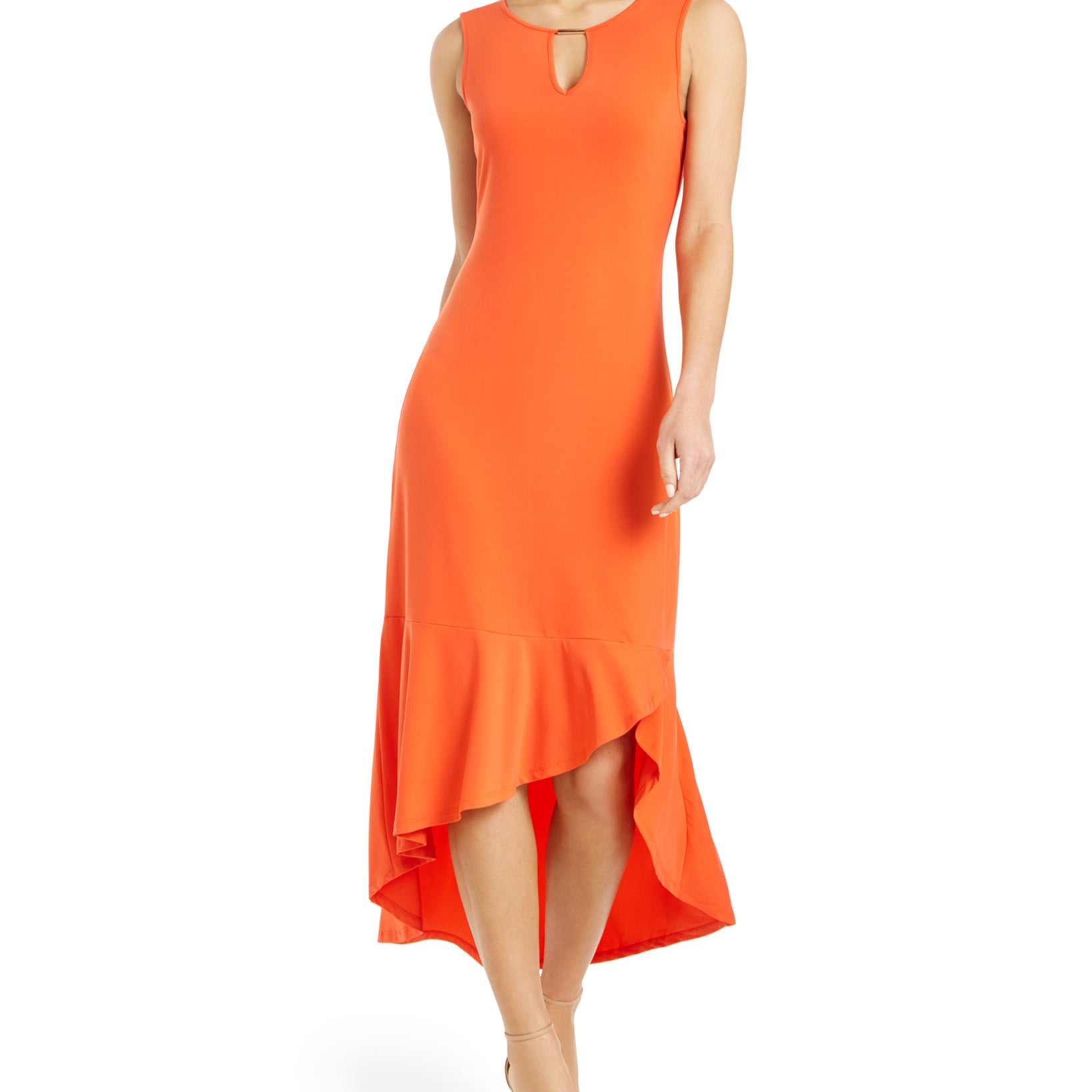 Thalia Sodi Women Flounce Hem Maxi Dress