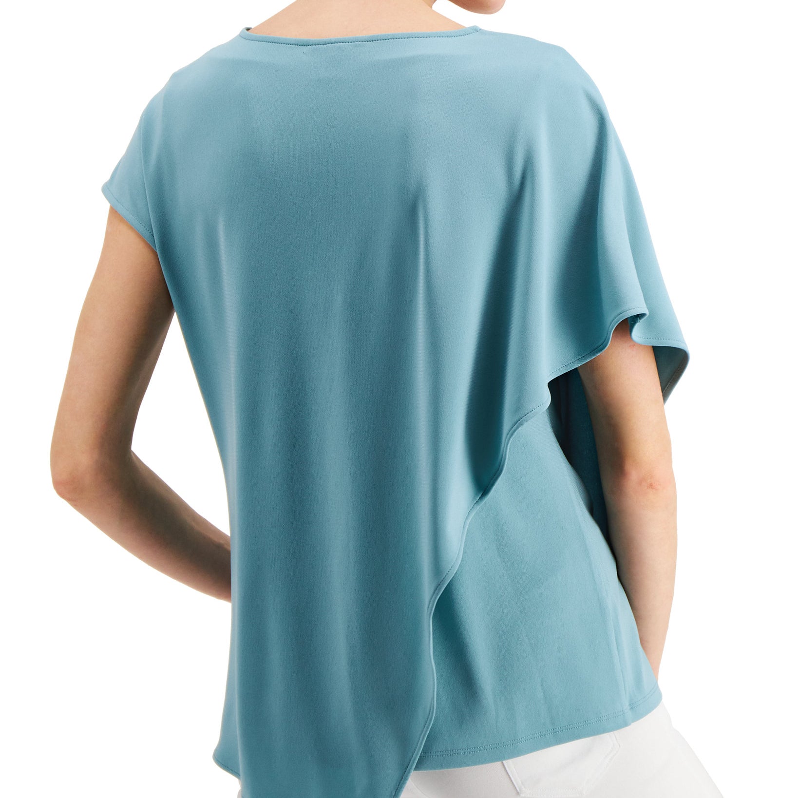 Alfani Women Asymmetrical Drape Neck Top