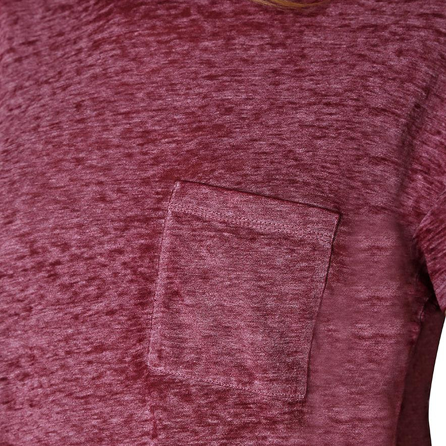 Ultra Flirt Women Crewneck Burnout T Shirt