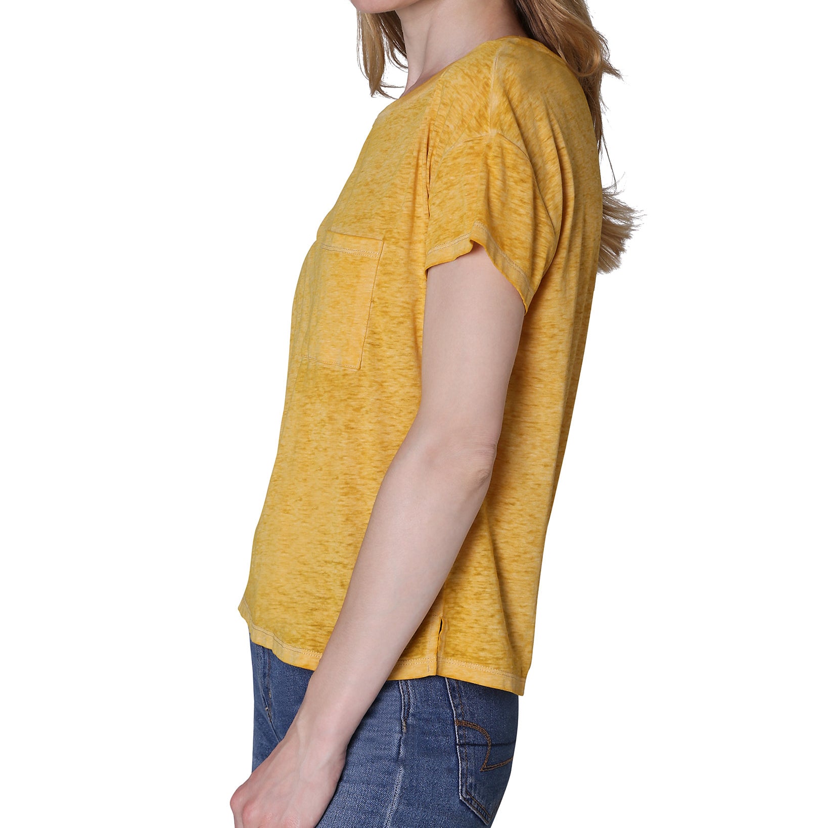 Ultra Flirt Women Crewneck Burnout T Shirt