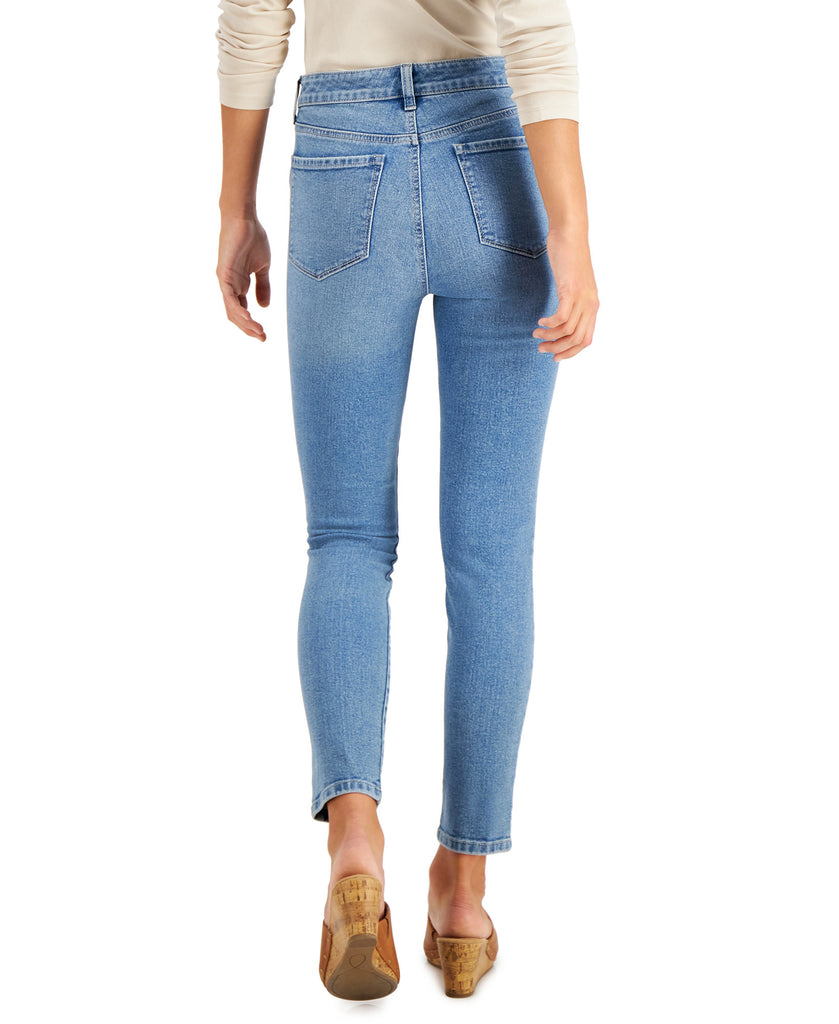 Style & Co Women High Rise Distressed Skinny Ankle Jeans