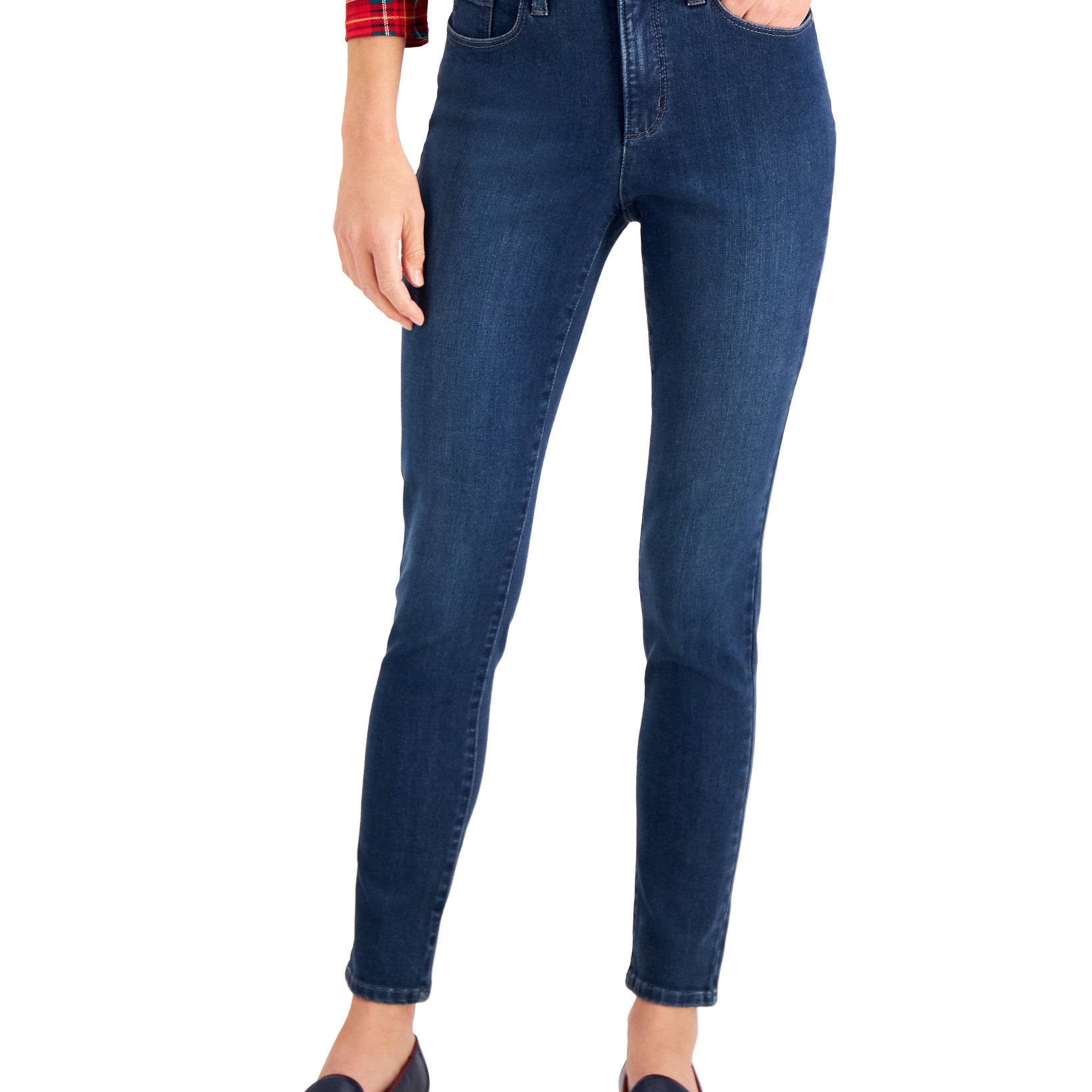 Charter Club Women Windham High Rise Skinny Jeans Hydra Wash