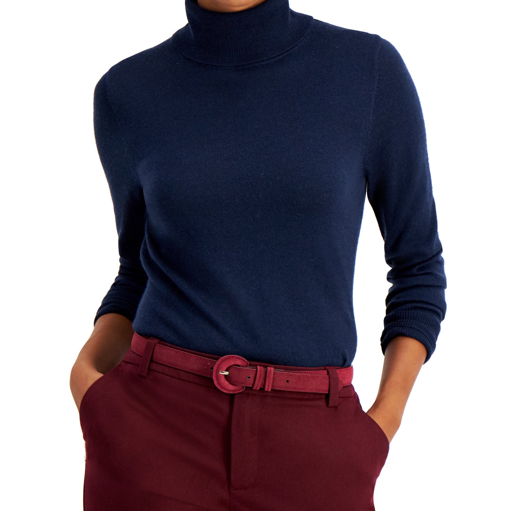 Charter Club Women Turtleneck Sweater Intrepid Blue
