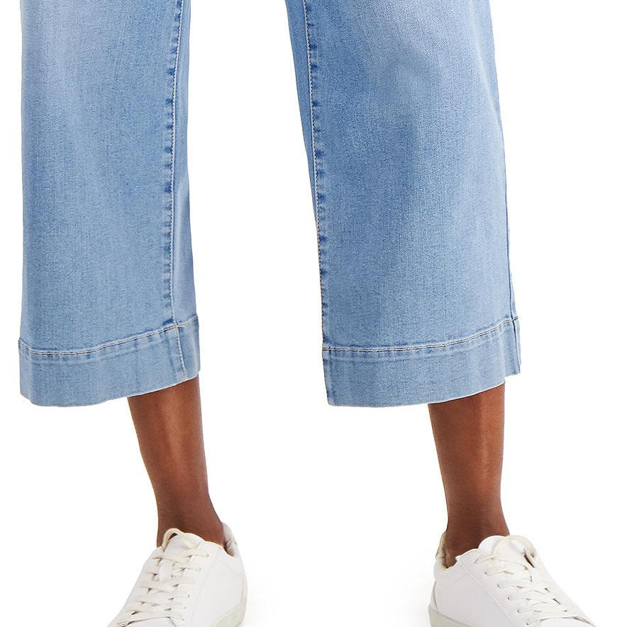 Charter Club Women Cropped Wide Leg Jeans
