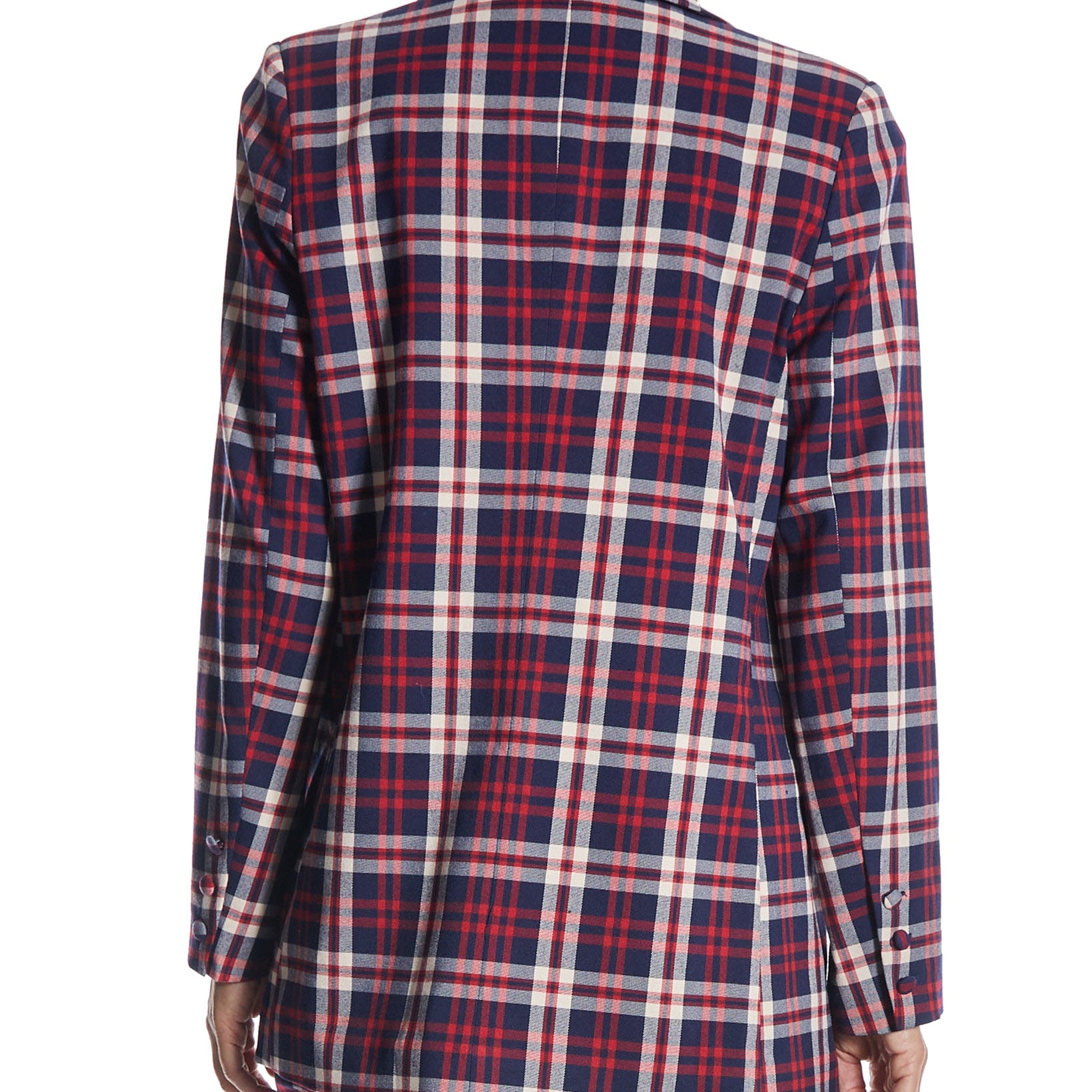 OAT Women Oversized Plaid Blazer