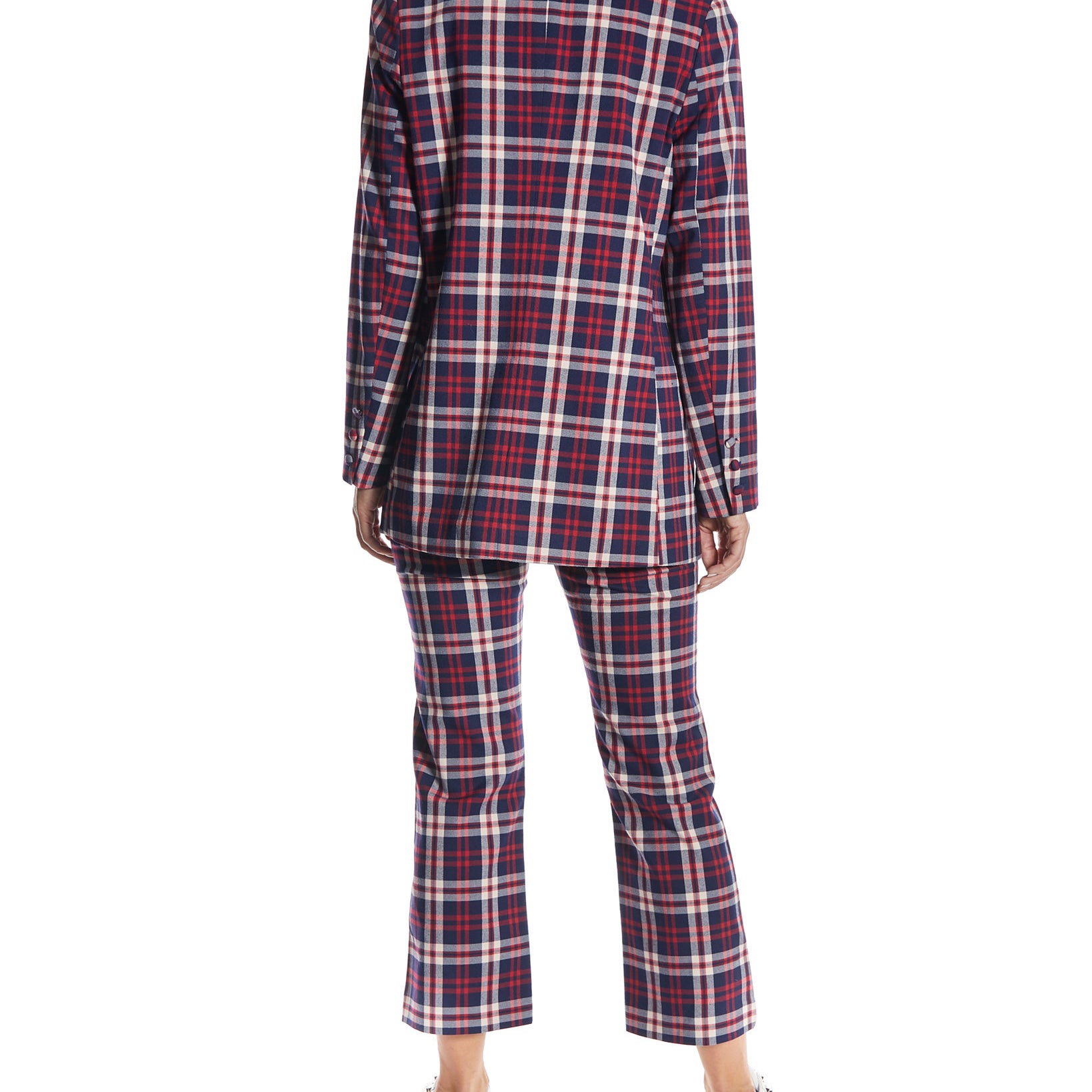 OAT Women Oversized Plaid Blazer