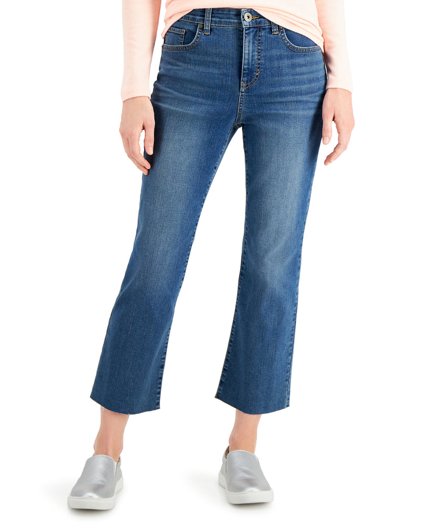 Style & Co Women Petite Kick Crop Jeans Fearless Wash