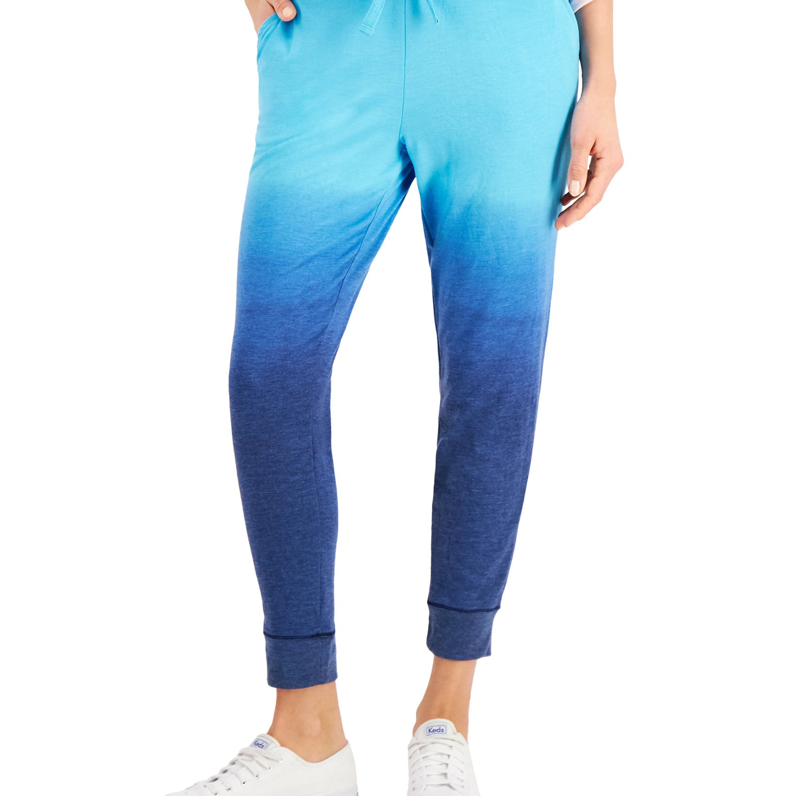 Style & Co Women Ombre Jogger Pants Sweetwater