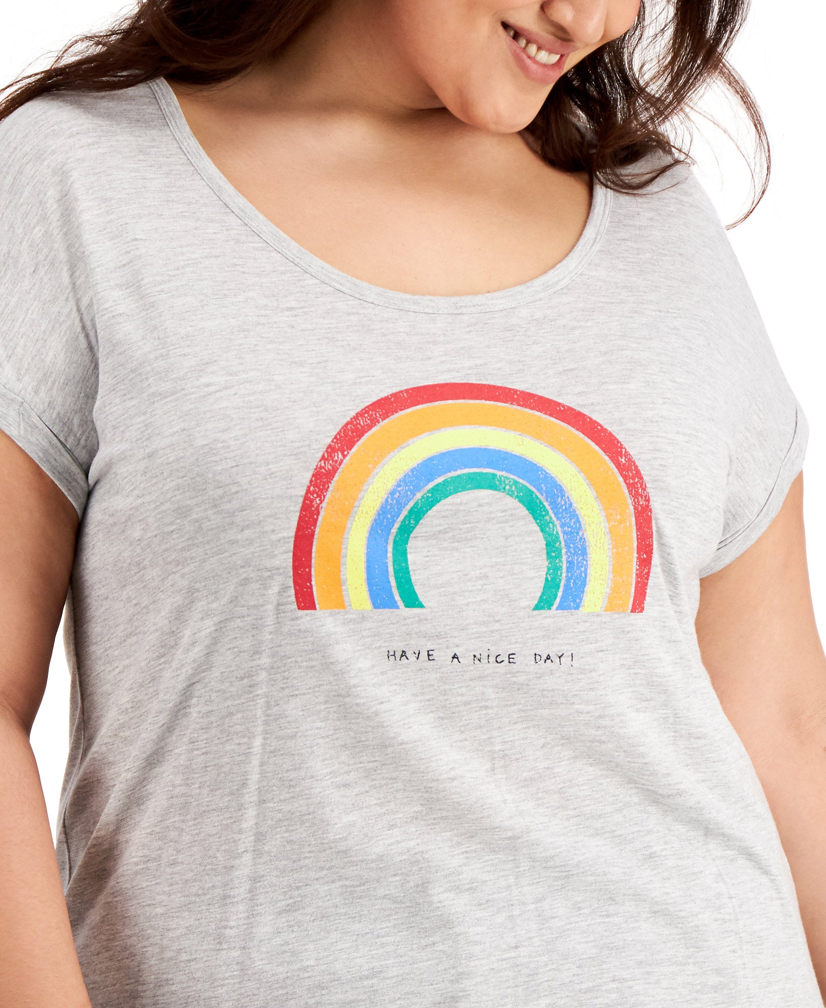 Style & Co Women Plus Graphic T Shirt
