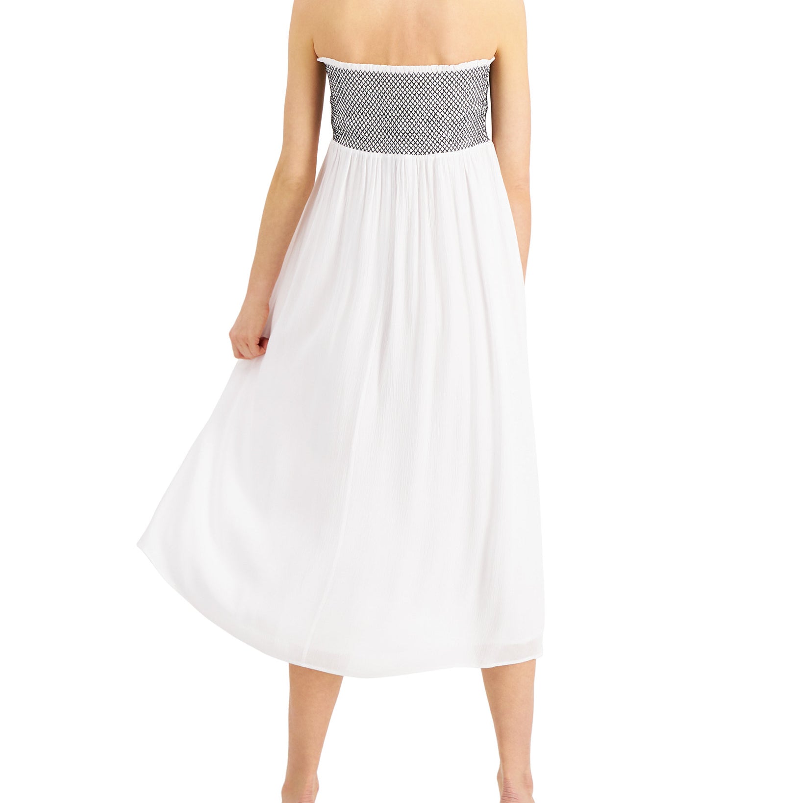 INC International Concepts Women Smocked Waist Tulip Hem Skirt