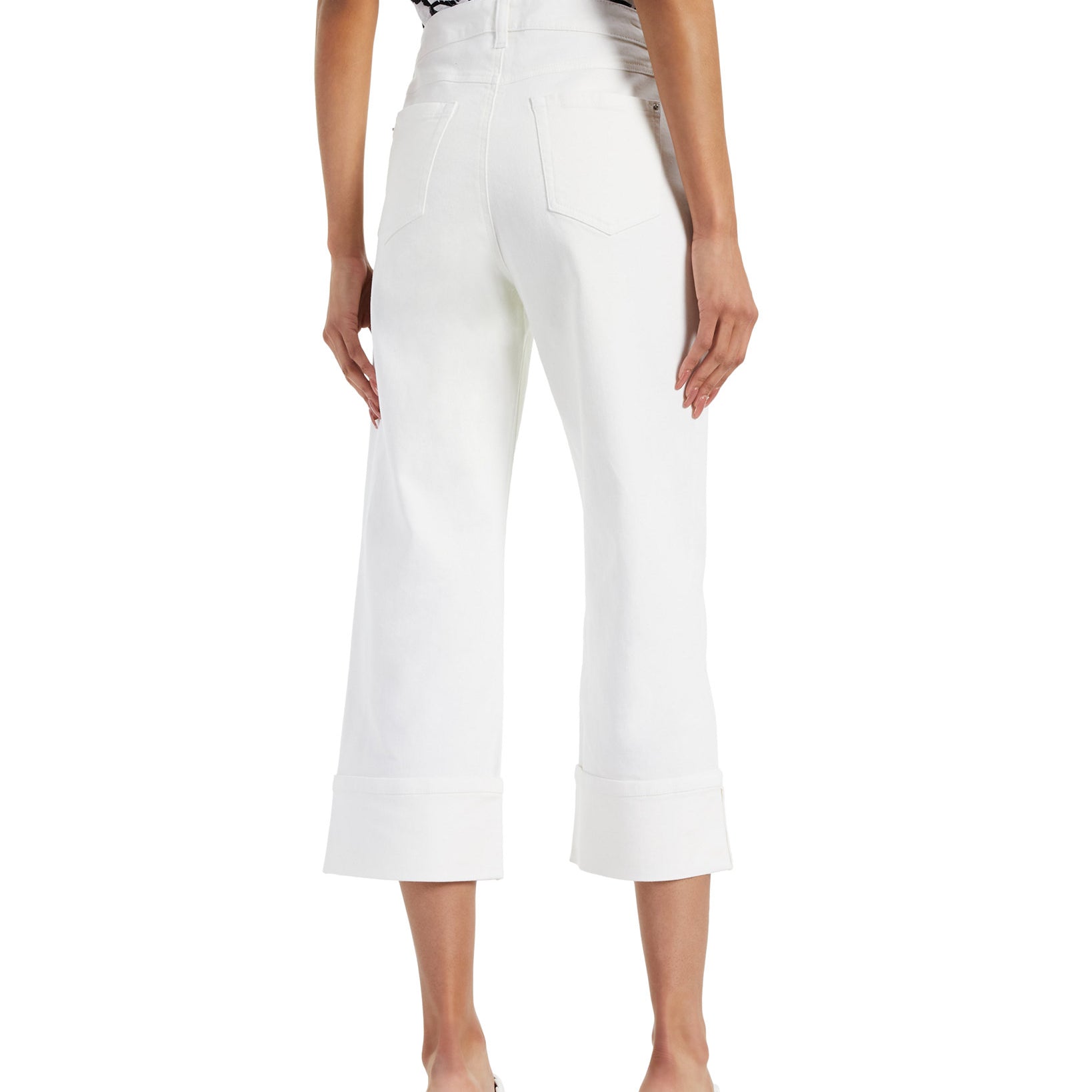 INC International Concepts Women Cuffed Cropped Wide Leg Jeans