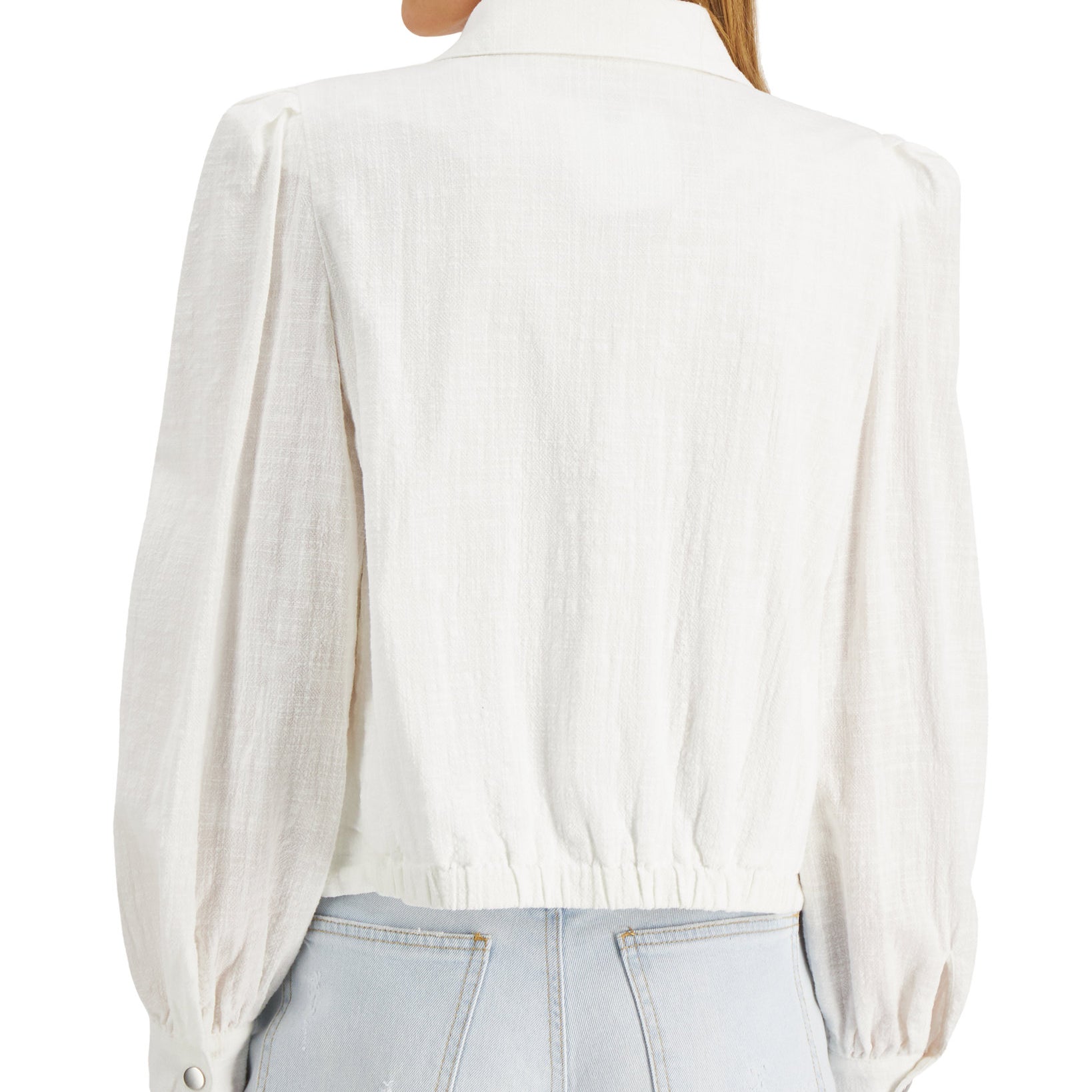 INC International Concepts Women Puff Sleeve Jacket
