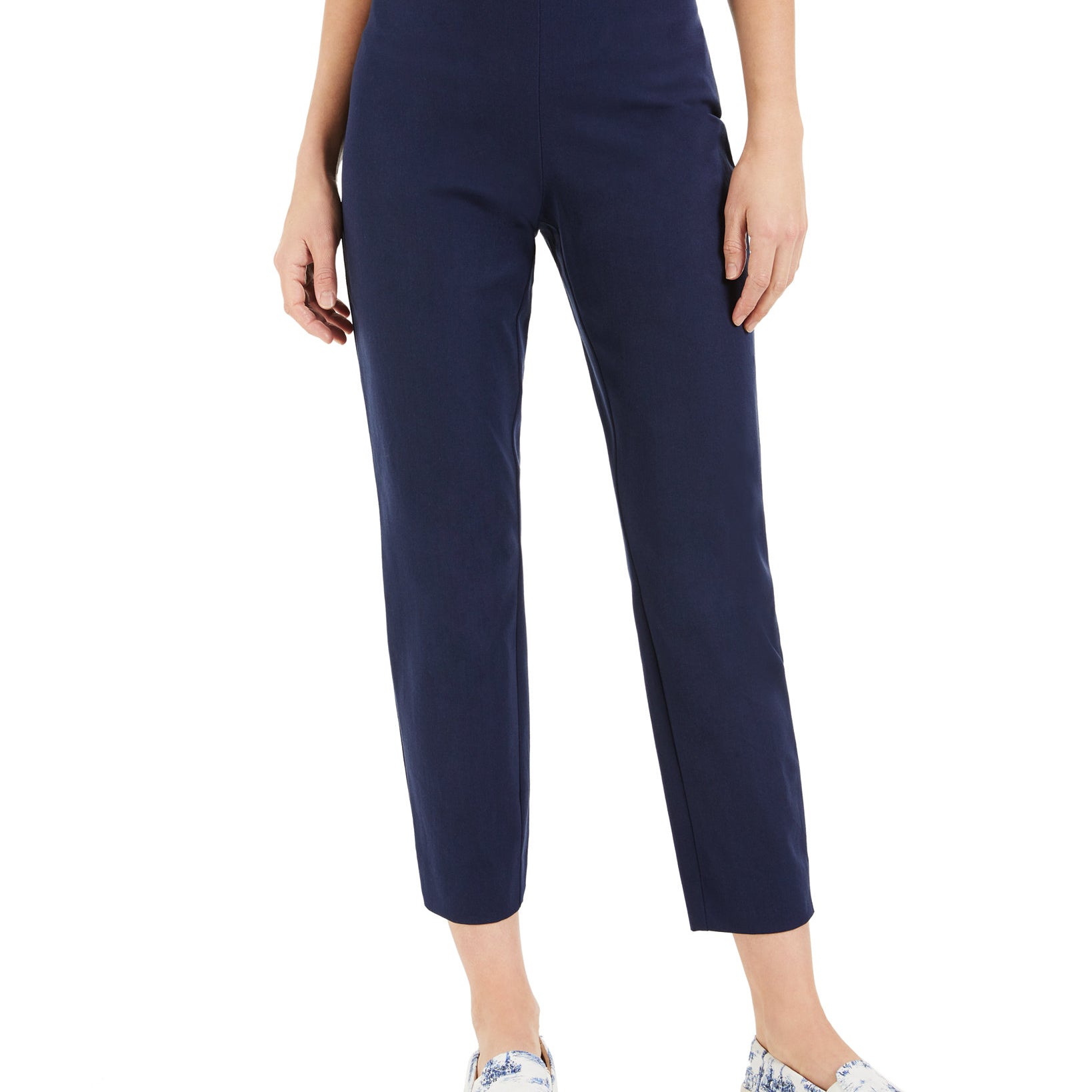 Charter Club Women Petite Skinny Ankle Pants Intrepid Blue