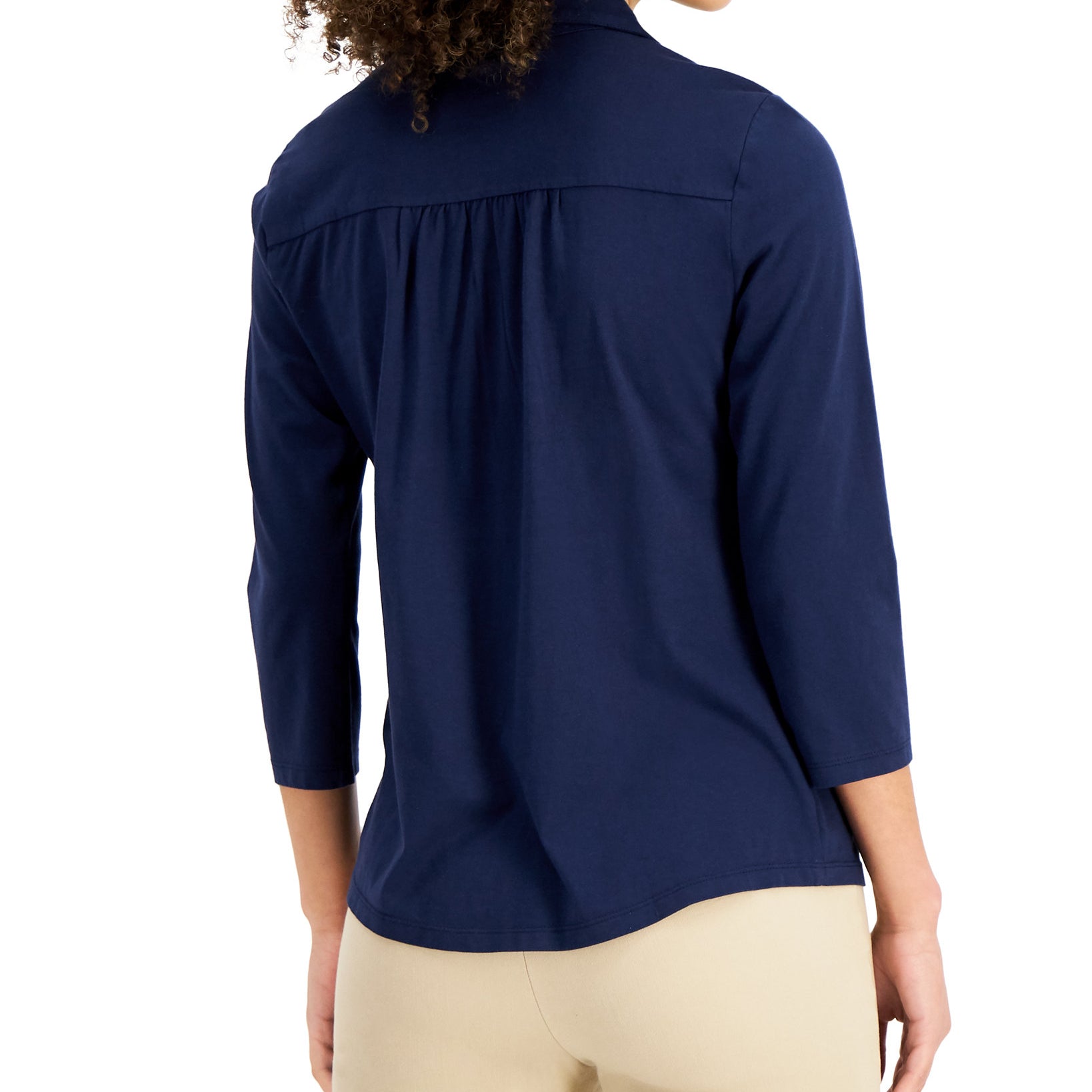 Charter Club Women Cotton Polo Top