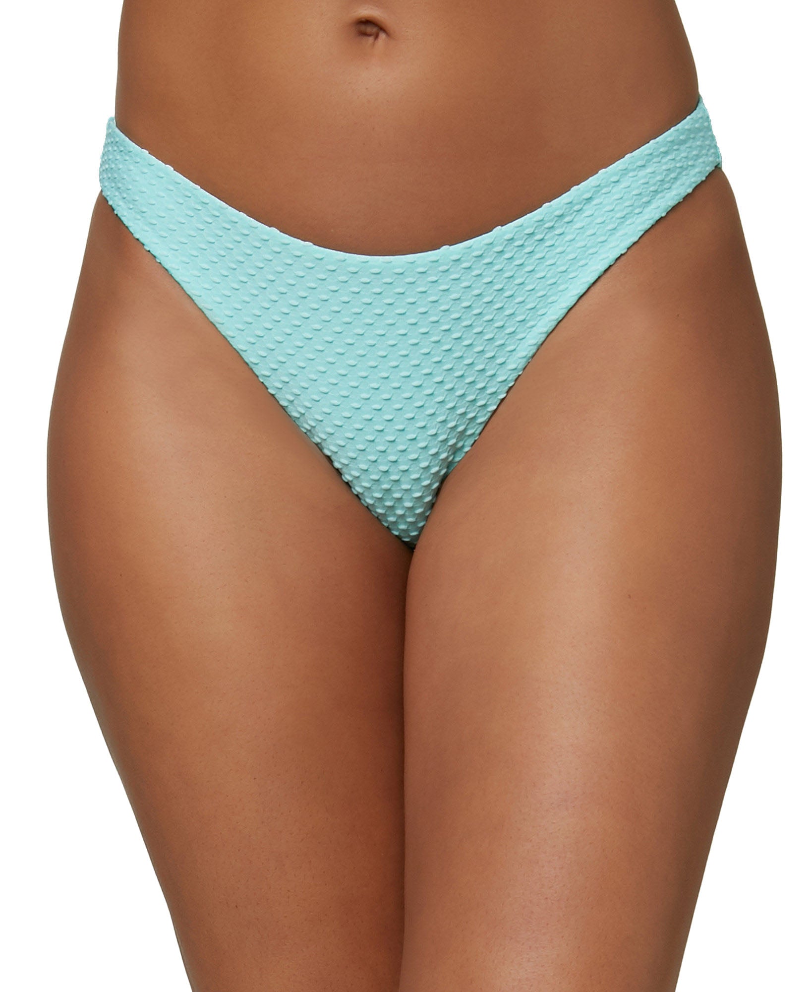 ONeill Women Rockley Saltwater Solids Textured Bikini Bottoms Saltwater Sea Glass