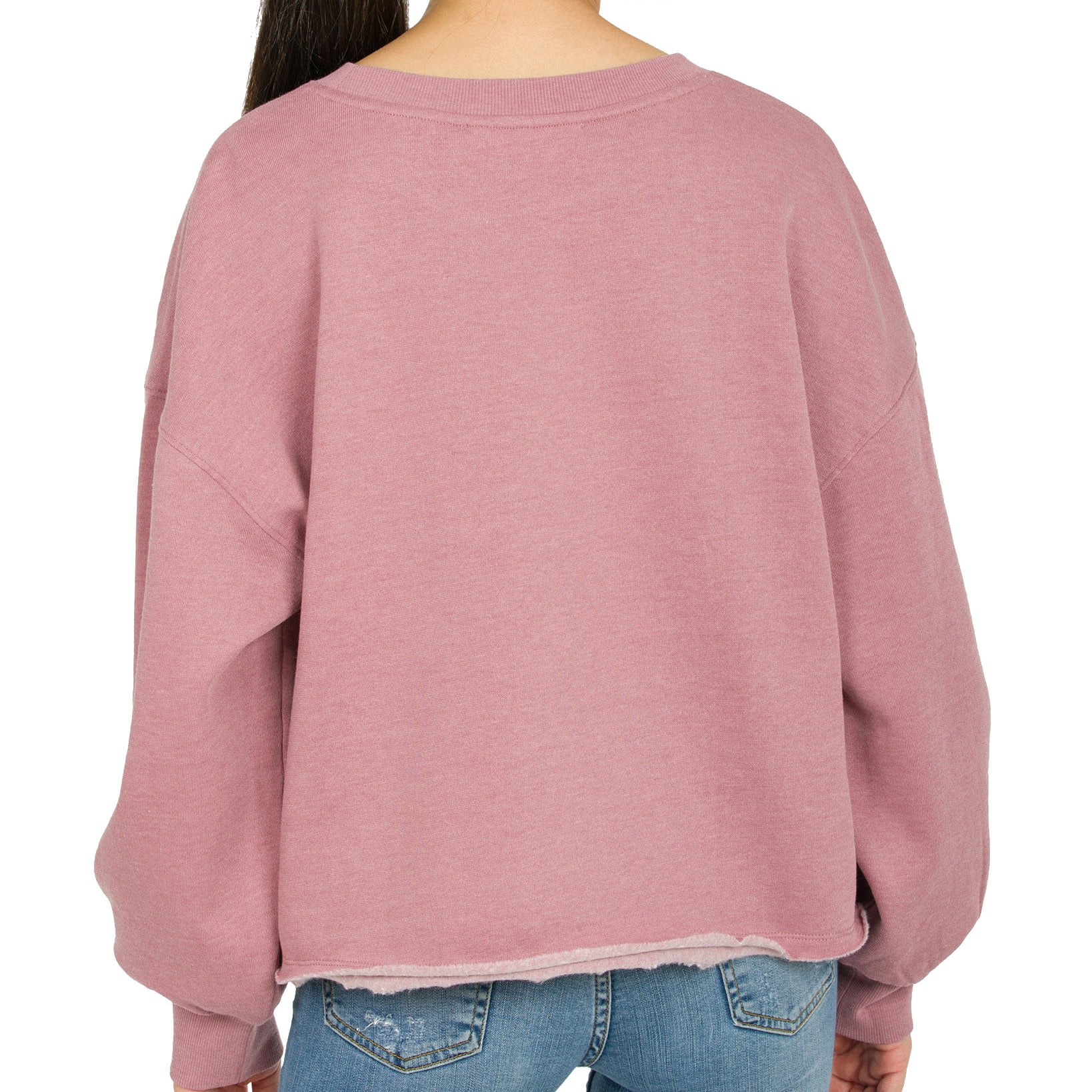 Hippie Rose Juniors Burnout Sweatshirt