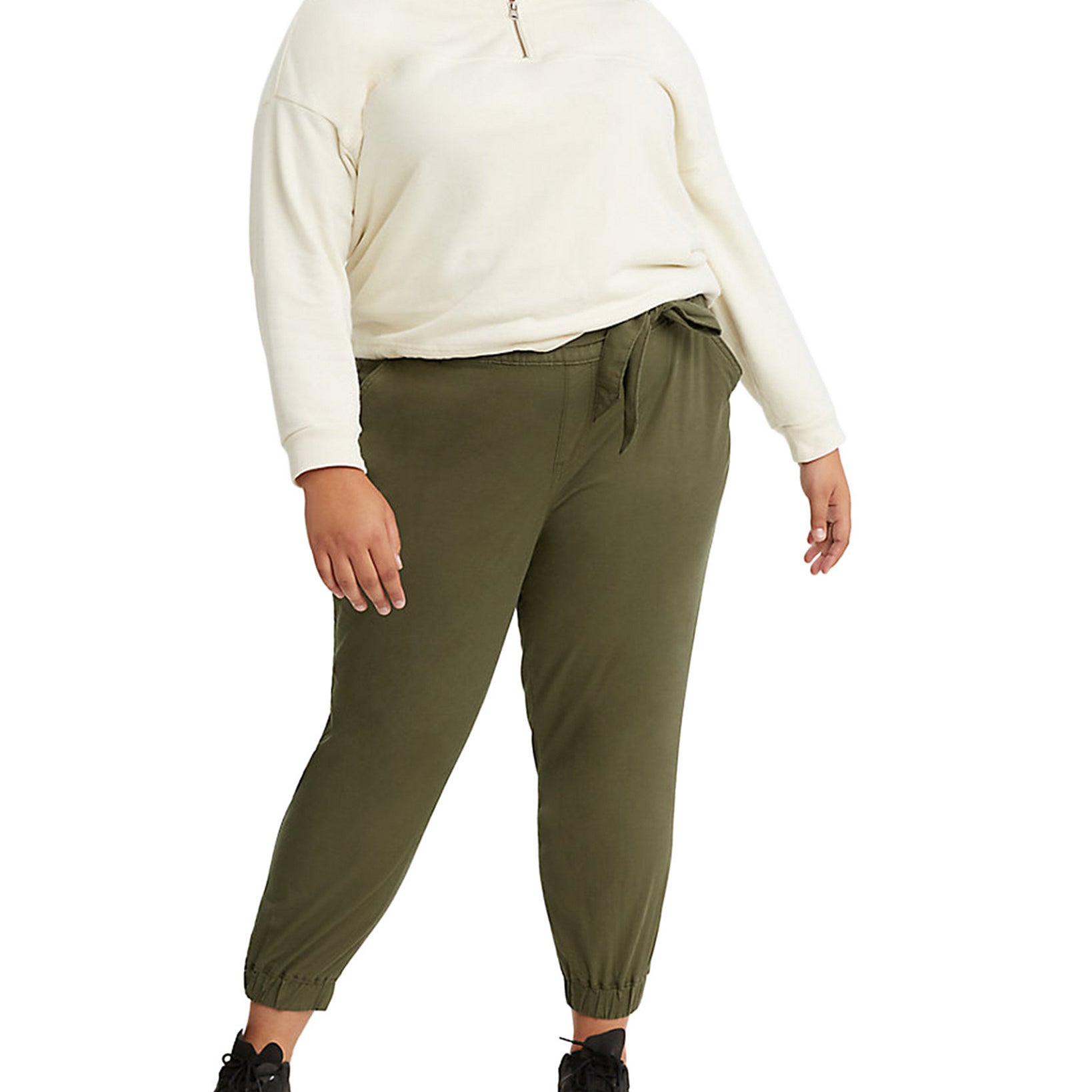 Levis Women Plus Trendy Belted Jet Set Joggers