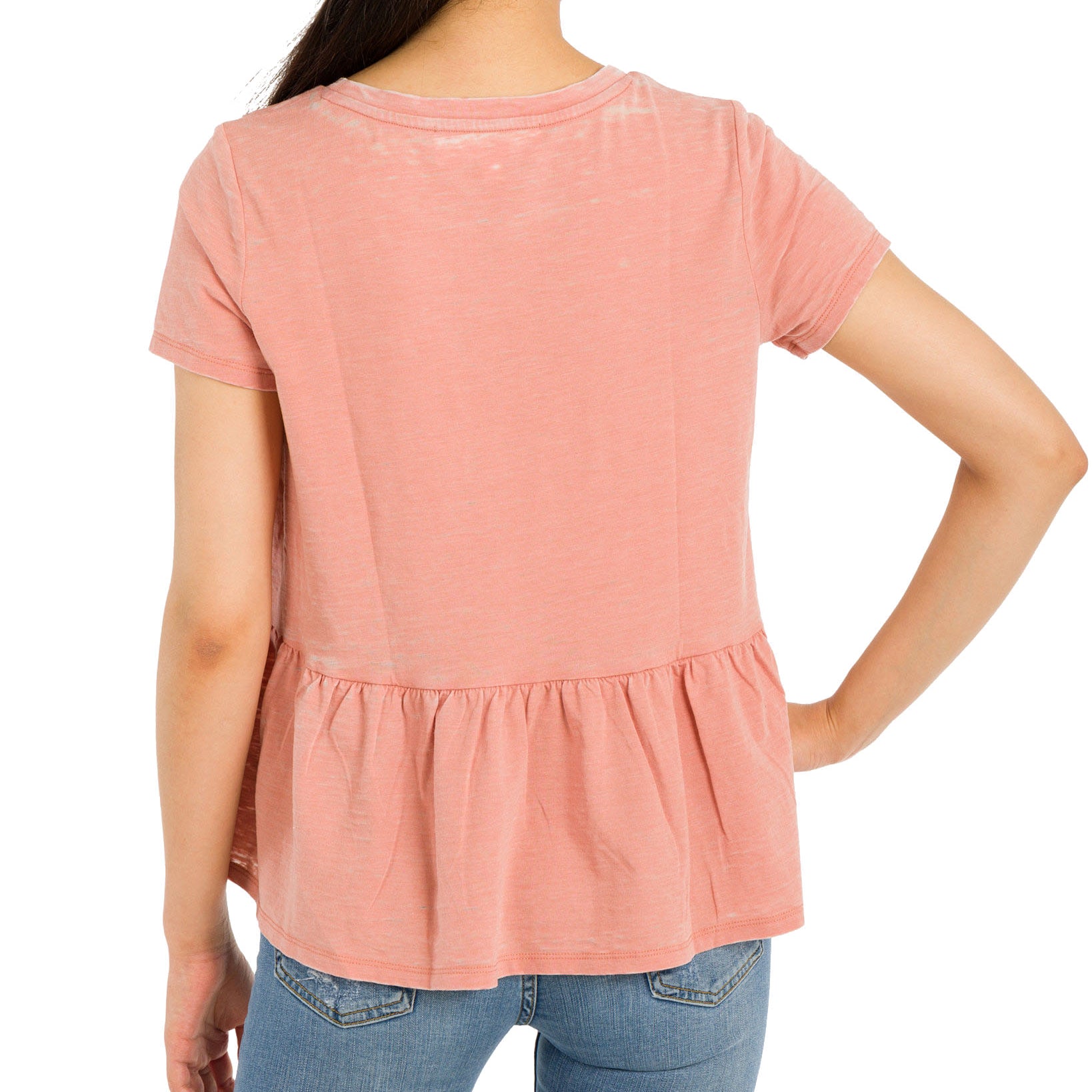 Hippie Rose Juniors Peplum T Shirt