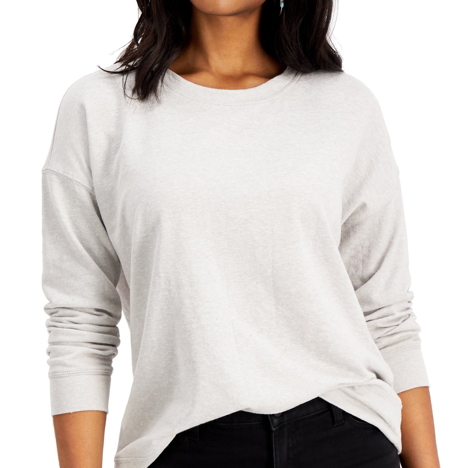 Style & Co Women Classic Crewneck Sweatshirt