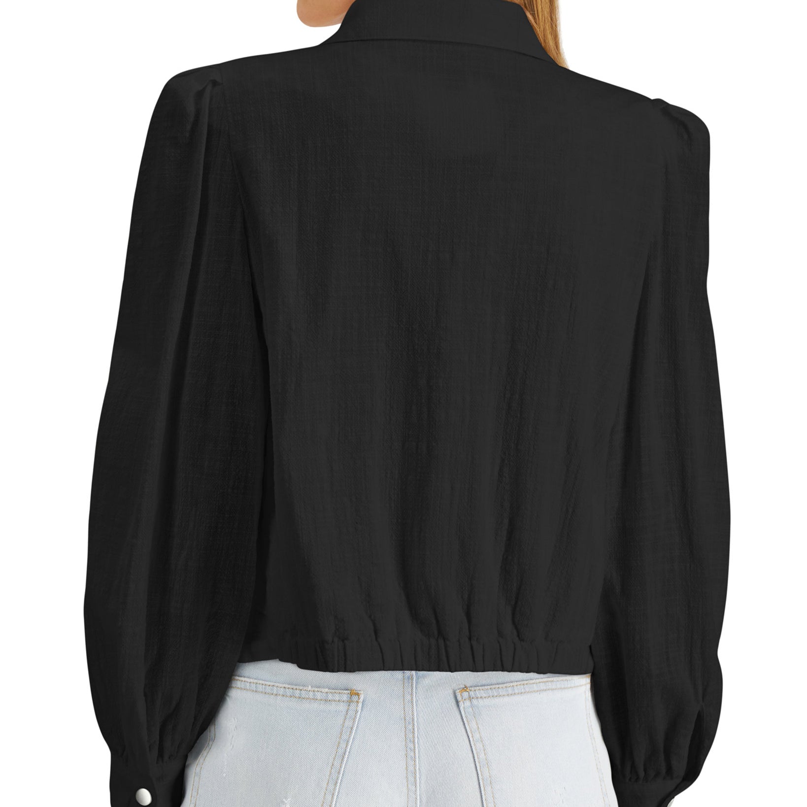 INC International Concepts Women Puff Sleeve Jacket