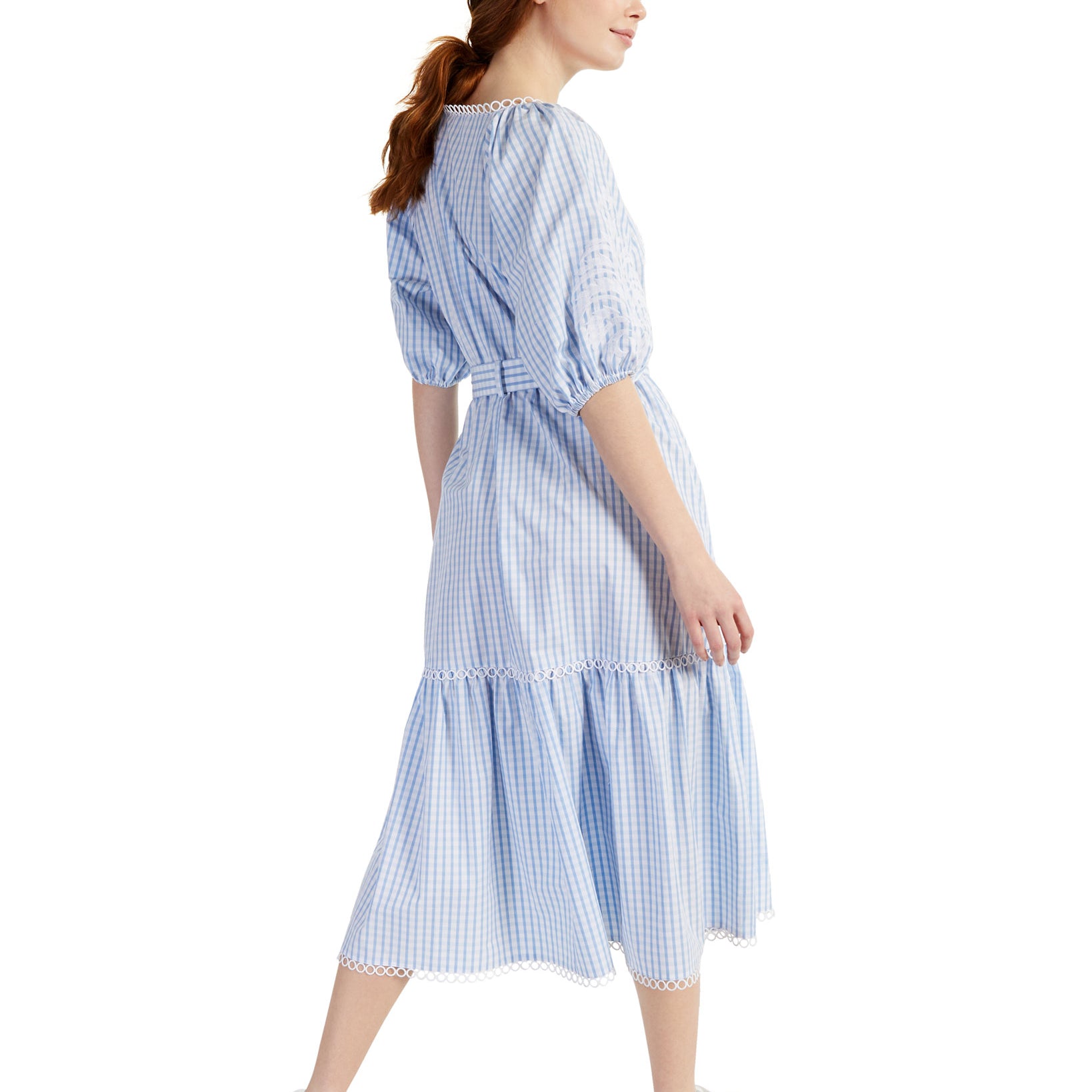 Charter Club Women Petite Plaid Cotton Midi Dress
