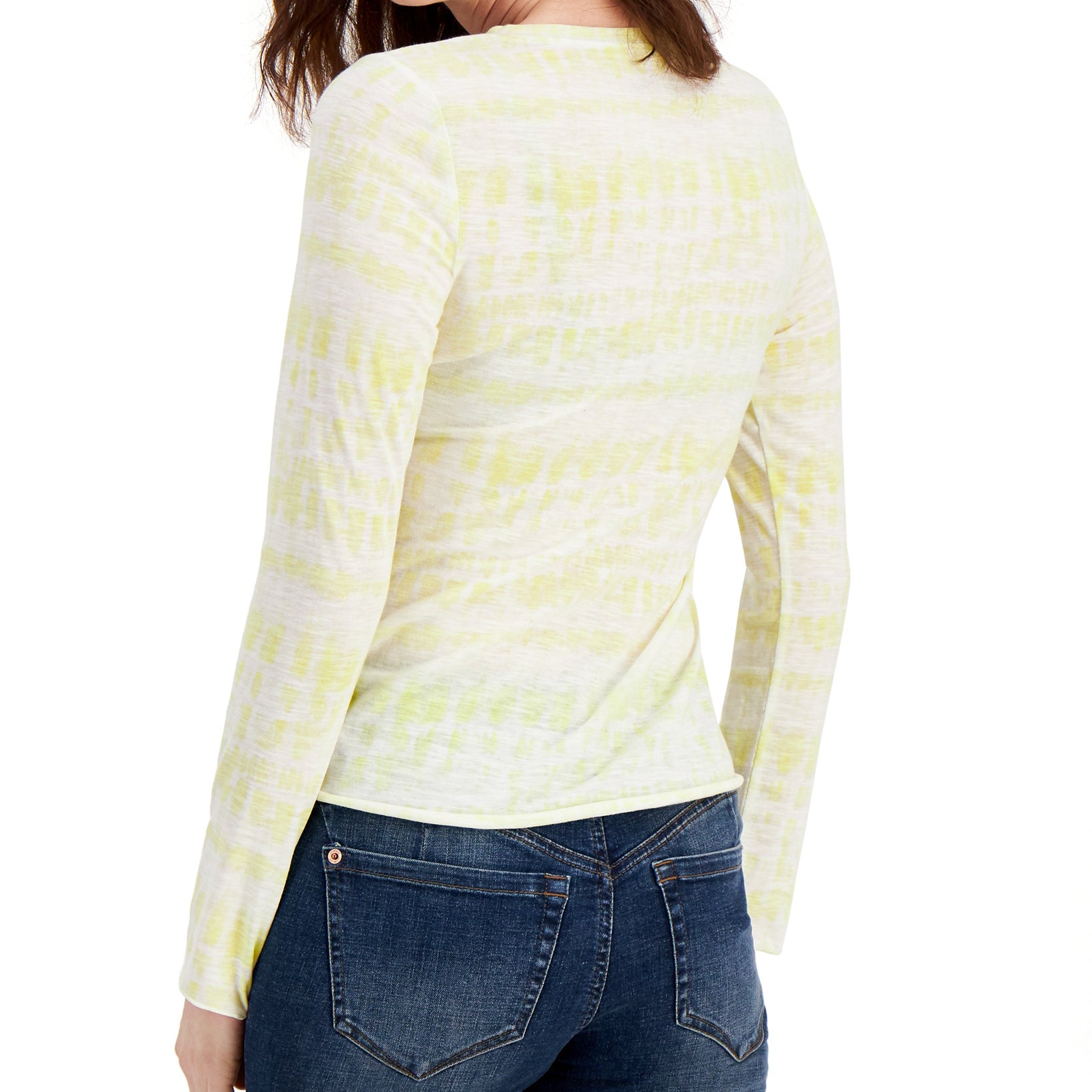 INC International Concepts Women EARTH Tie Dyed Top