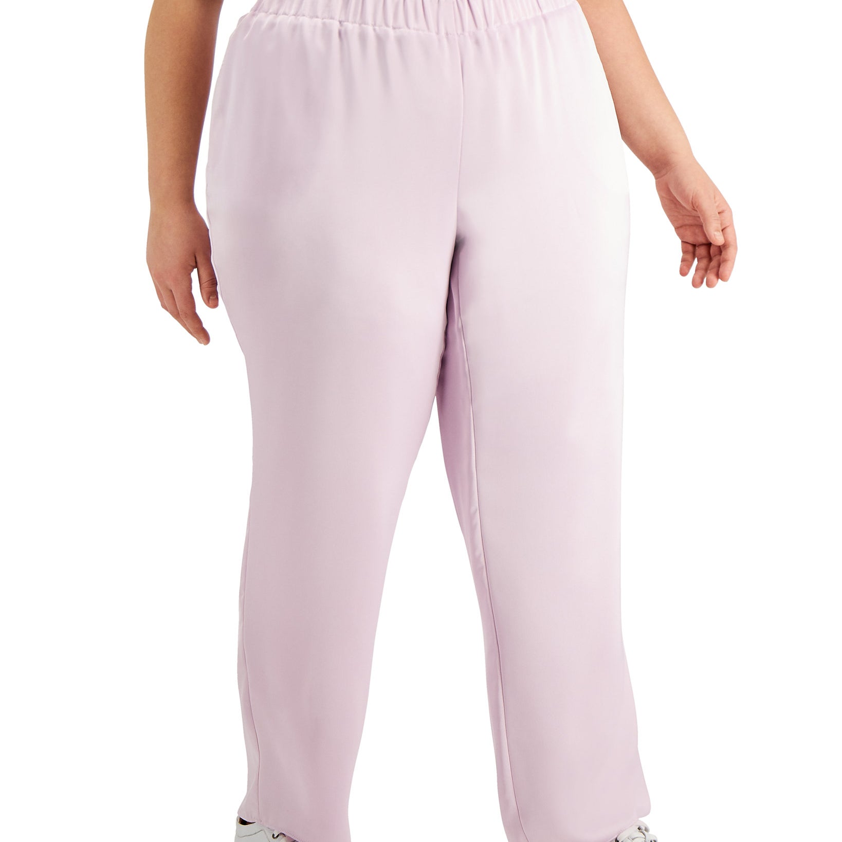 Alfani Women Plus Modern Lounge Pull On Pants Lavender Rain