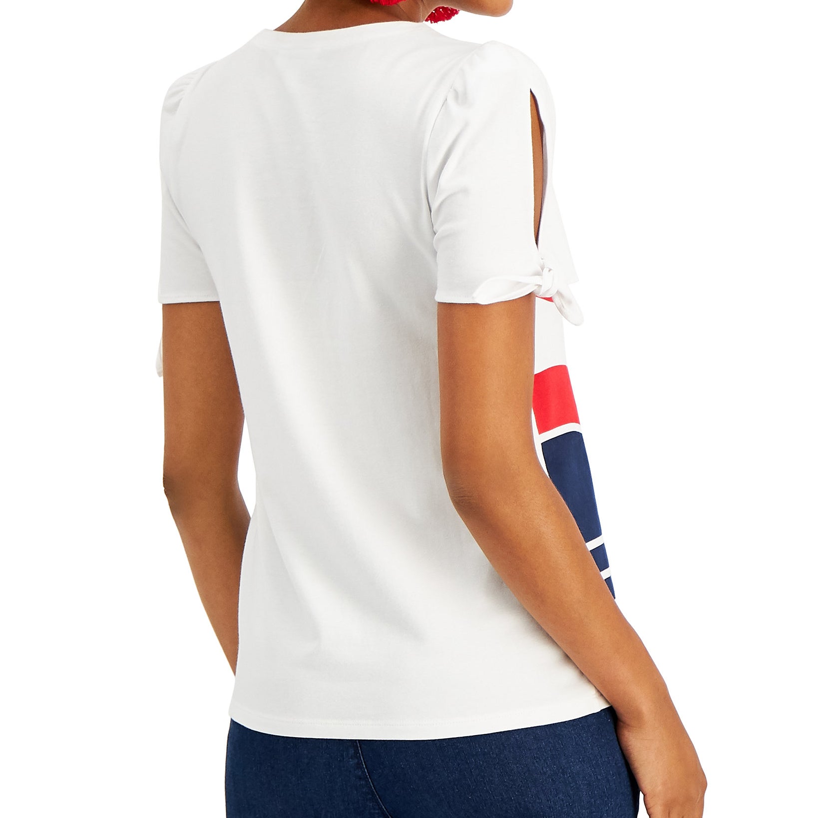 Charter Club Women Petite Abstract Print T Shirt