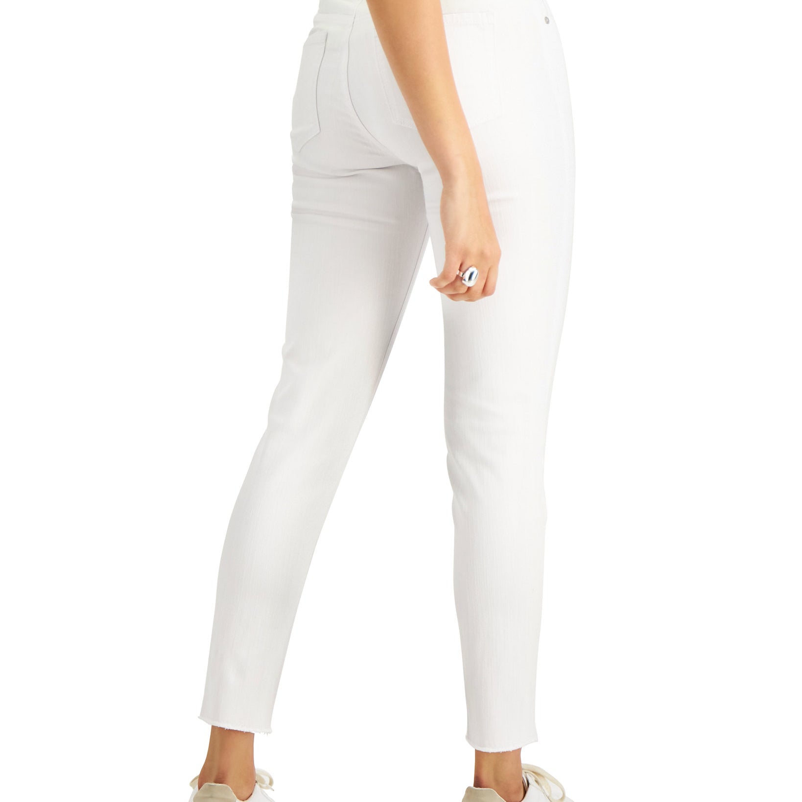 Style & Co Women High Rise Cut Hem Skinny Ankle Jeans
