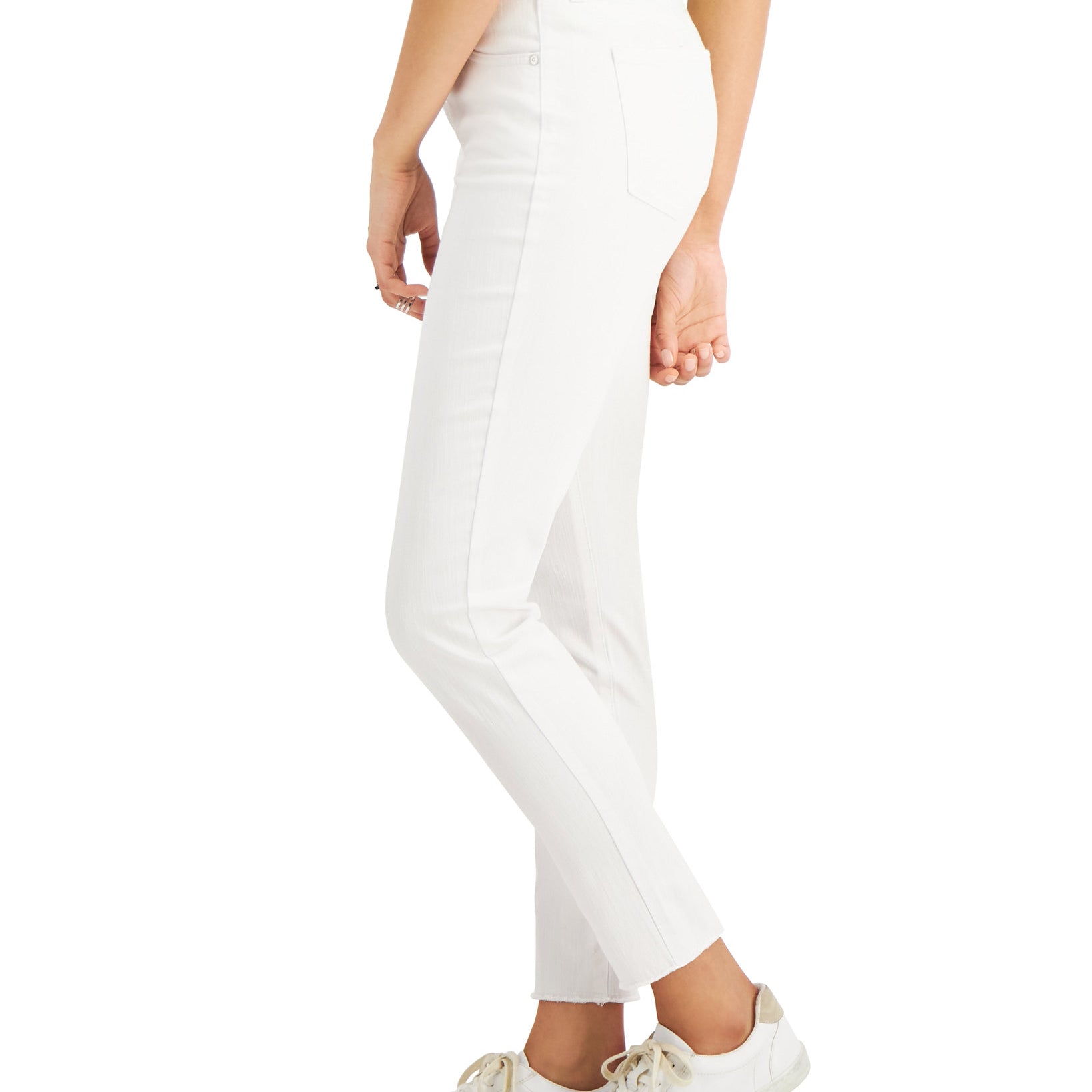 Style & Co Women High Rise Cut Hem Skinny Ankle Jeans