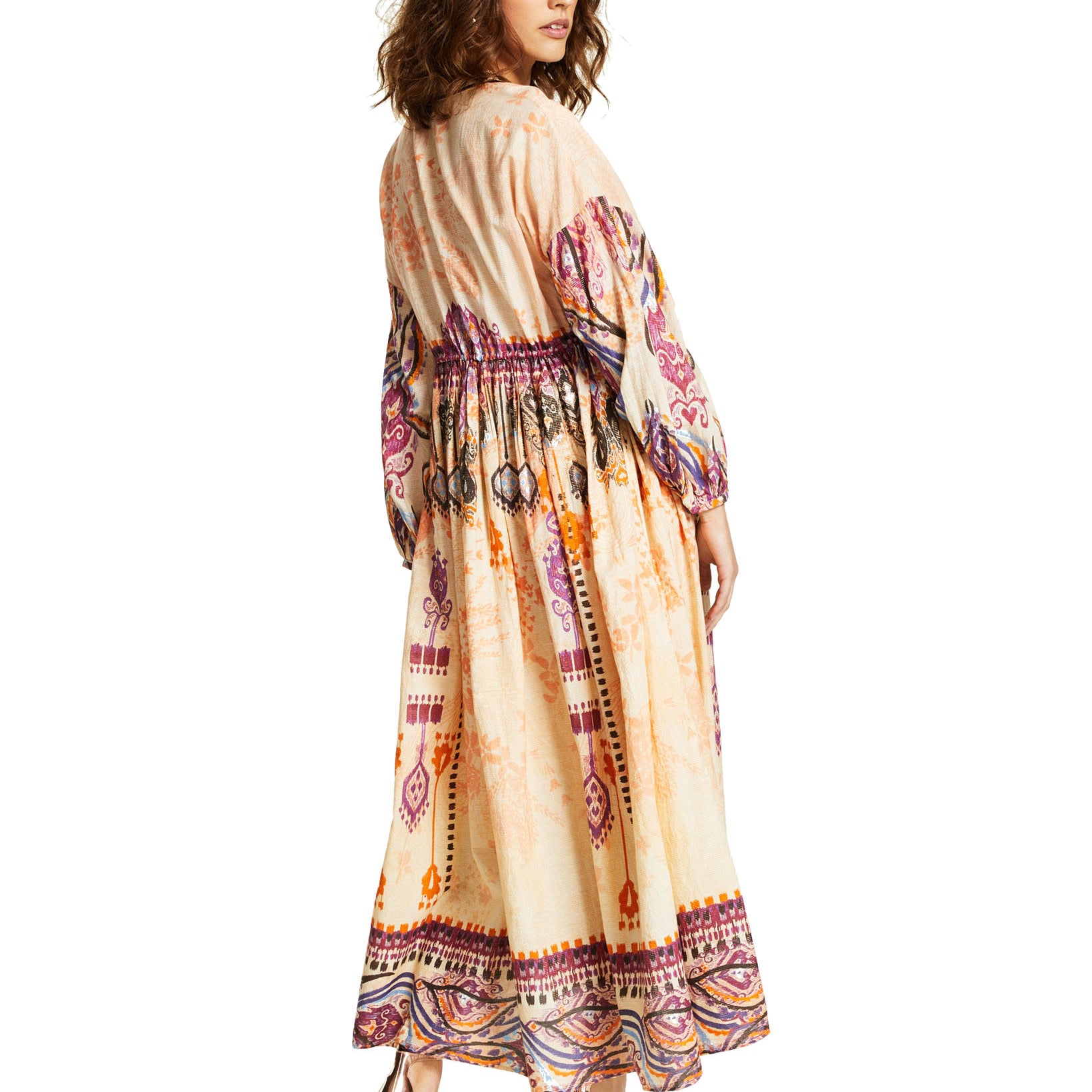 INC International Concepts Women Luxe Drawstring Waist Maxi Dress