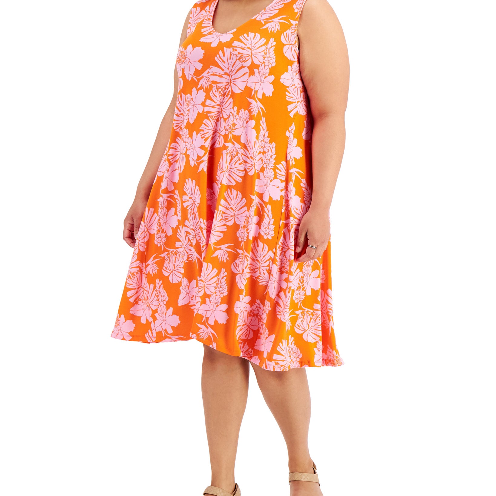 Style & Co Women Printed Flip Flop Dress