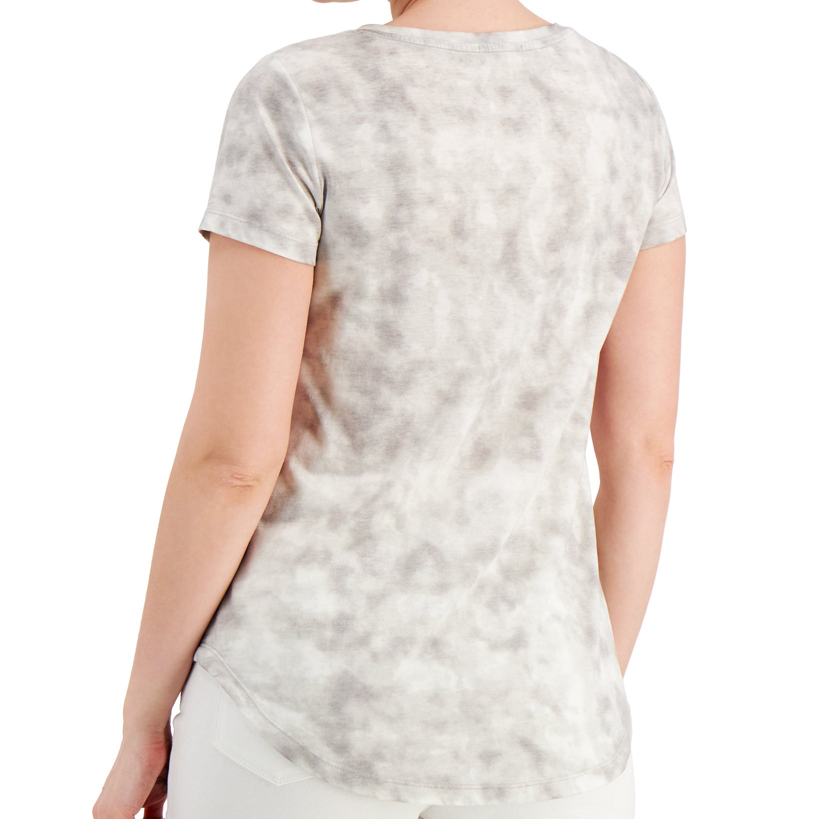 Style & Co Women V Neck T Shirt