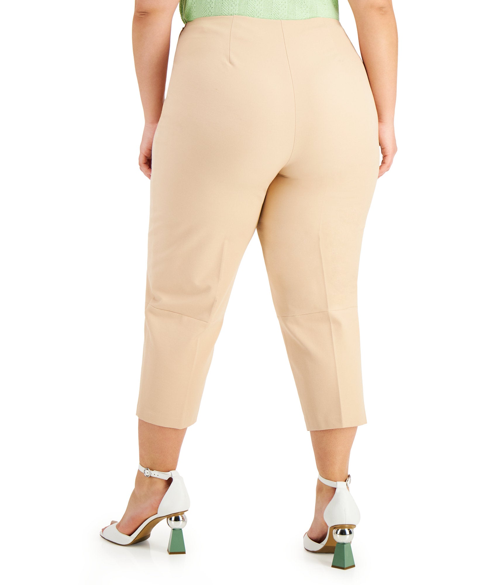 Alfani Women Plus High Waist Cropped Pants