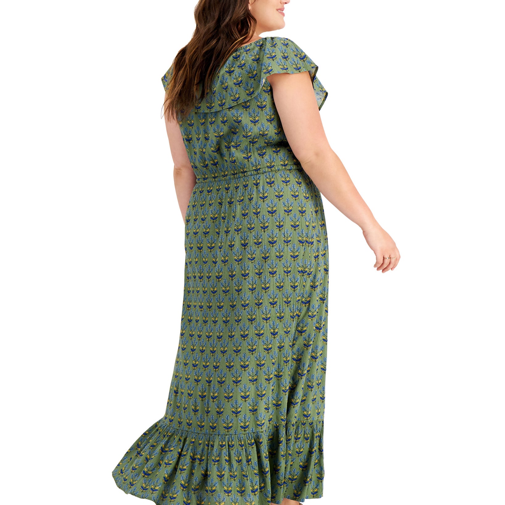 Style & Co Women Plus On Off Shoulder Maxi Dress